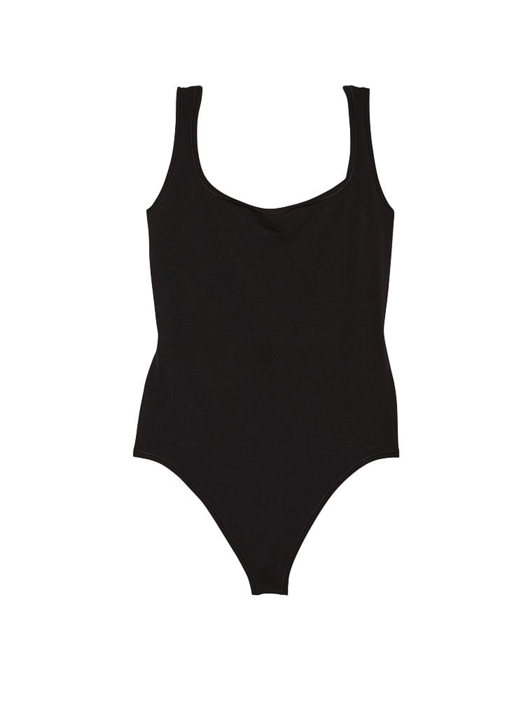 Pure Black Cotton Bodysuit - Image 3 of 3