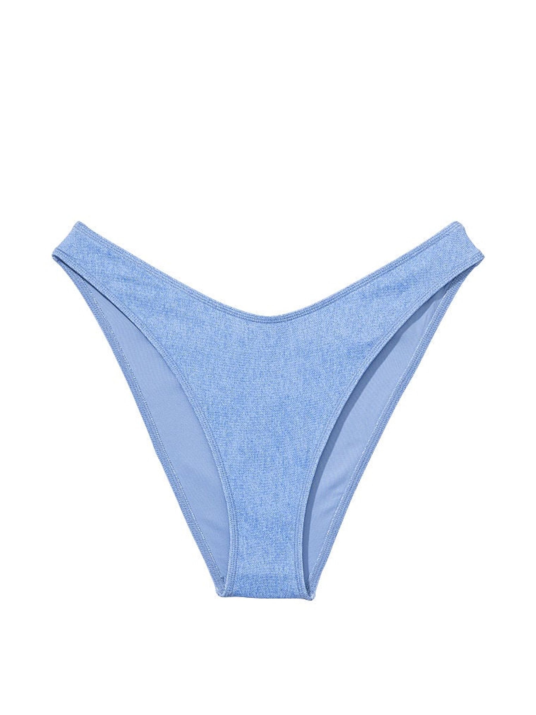 Denim Blue Brazilian Bikini Bottom - Image 3 of 3