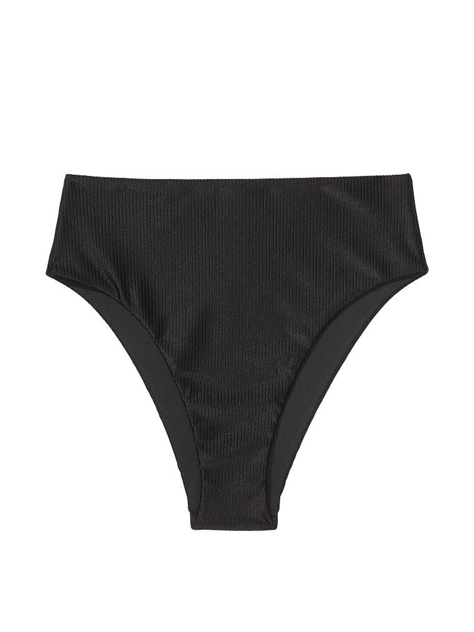 Pure Black High Waisted Bikini Bottom - Image 3 of 3