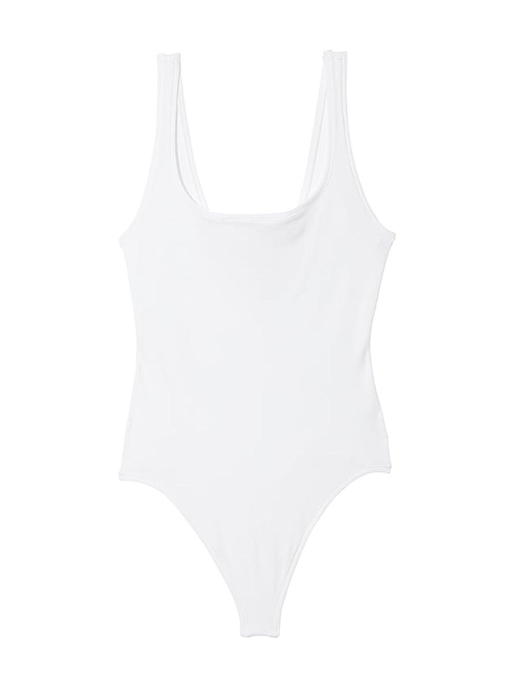 Optic White Cotton Bodysuit - Image 3 of 3