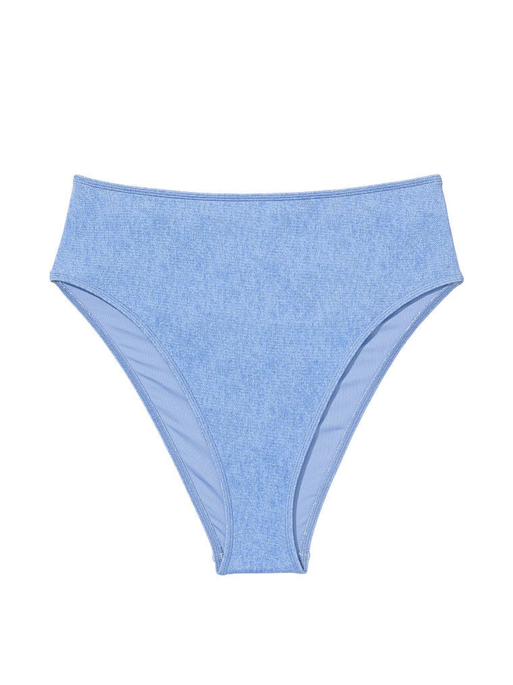 Denim Blue High Waisted Bikini Bottom - Image 2 of 2