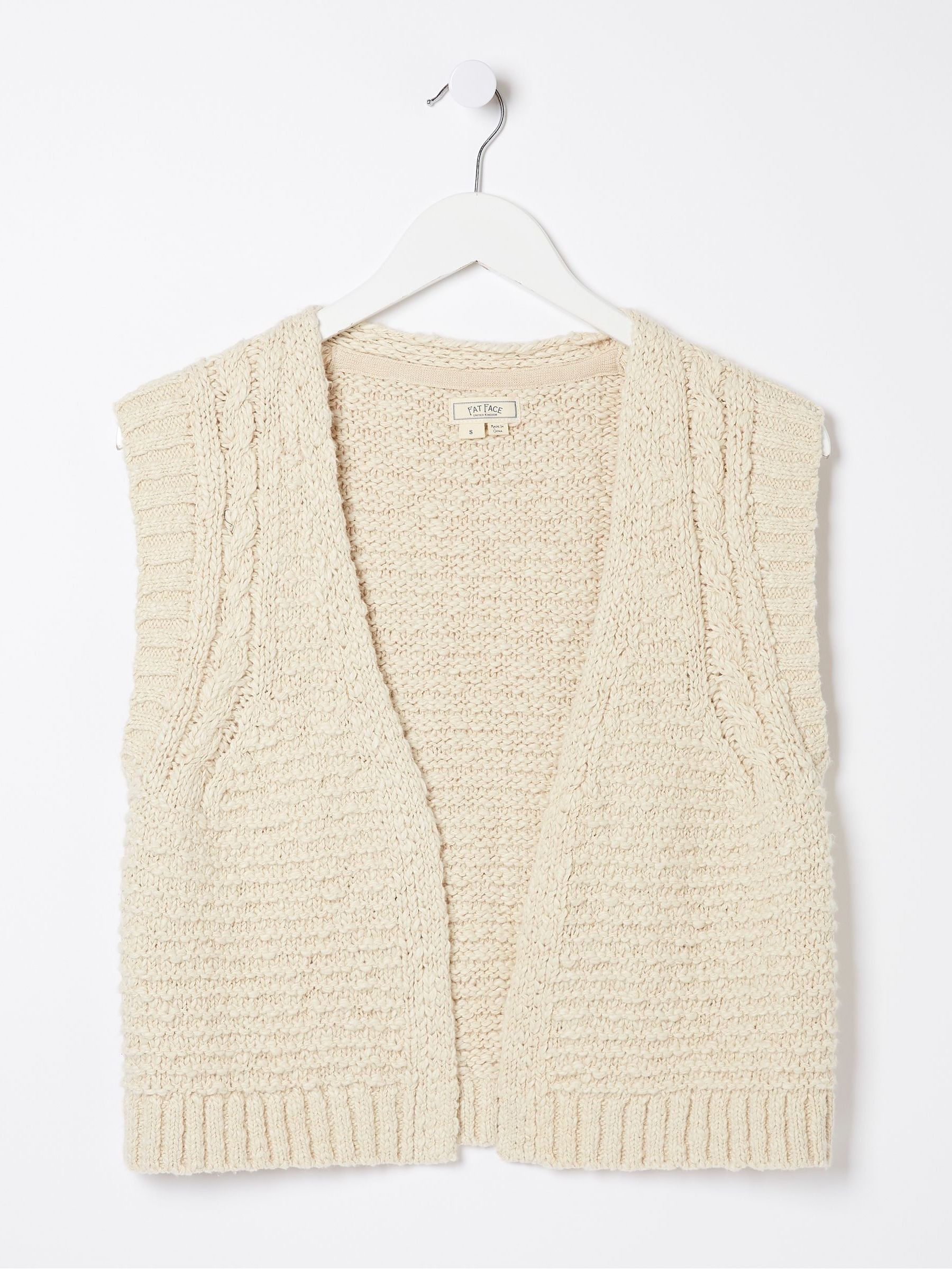 Natural Knitted Waistcoat - Image 5 of 5