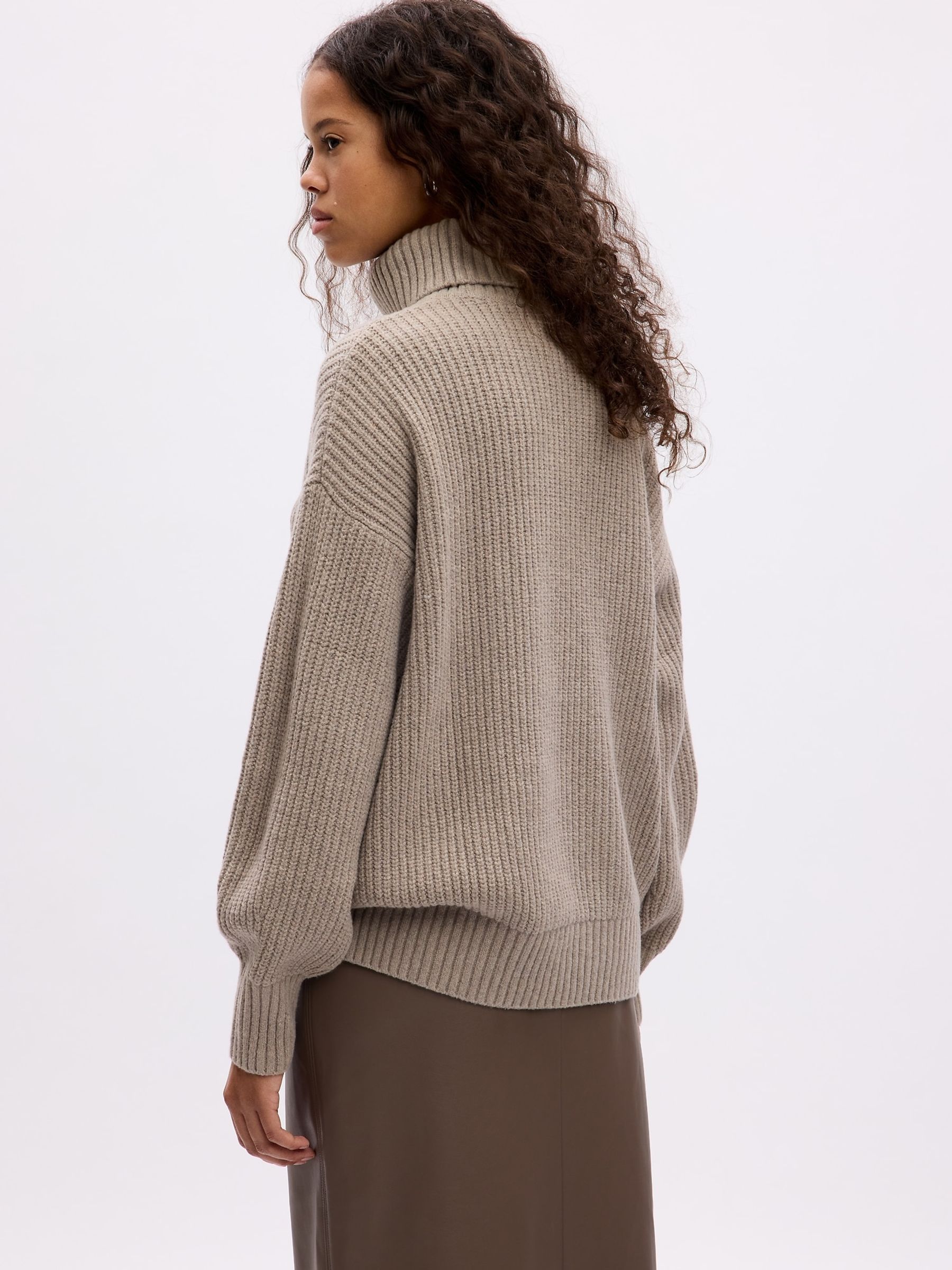 Brown CashSoft Turtle Neck Jumper - Image 2 of 4