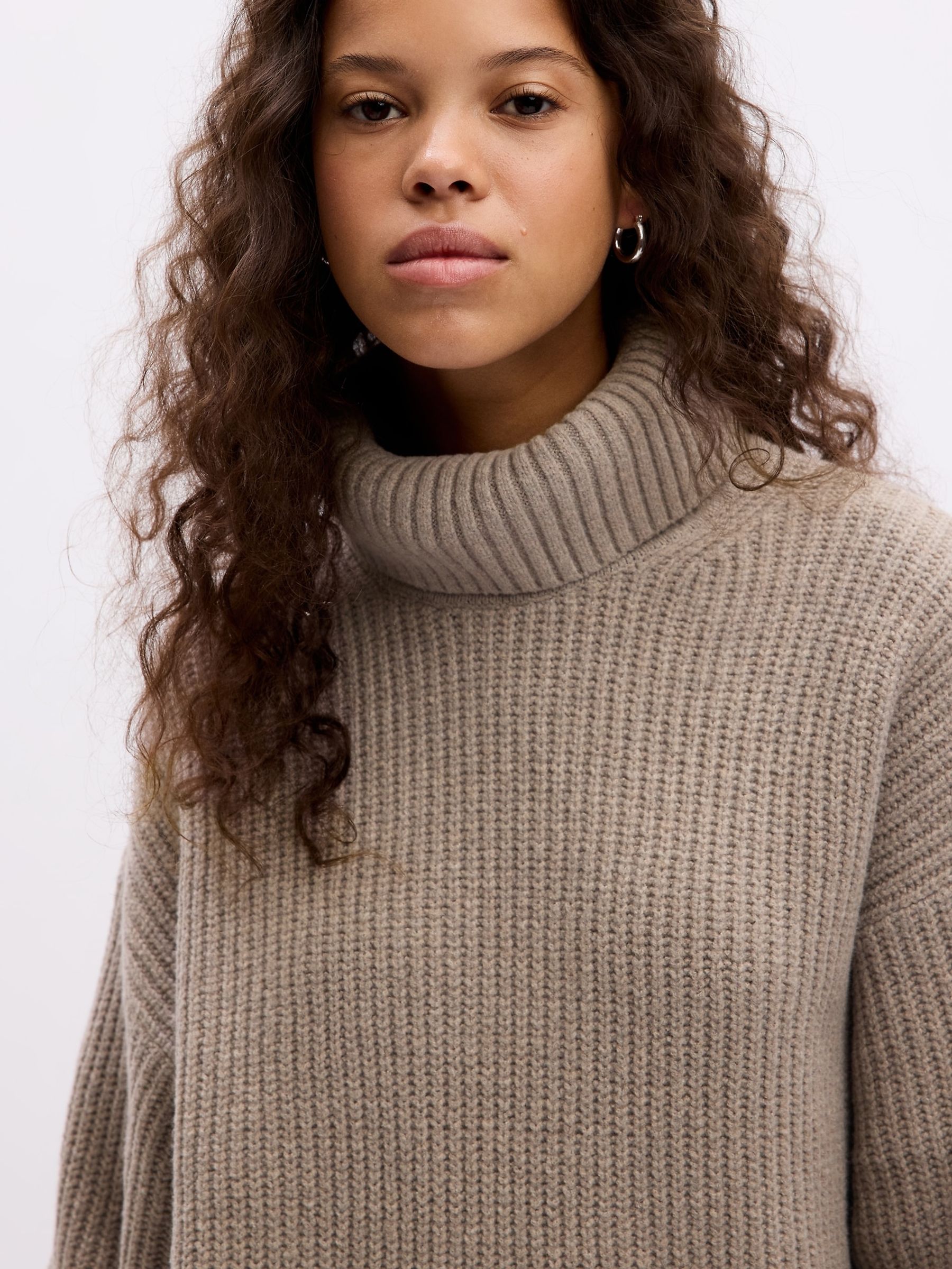 Brown CashSoft Turtle Neck Jumper - Image 3 of 4