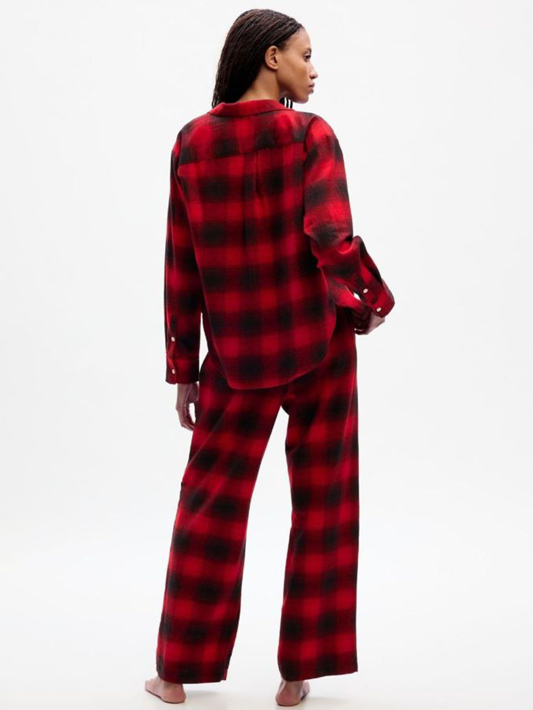 Red Flannel Check Pyjama Shirt & Bottoms - Image 2 of 2
