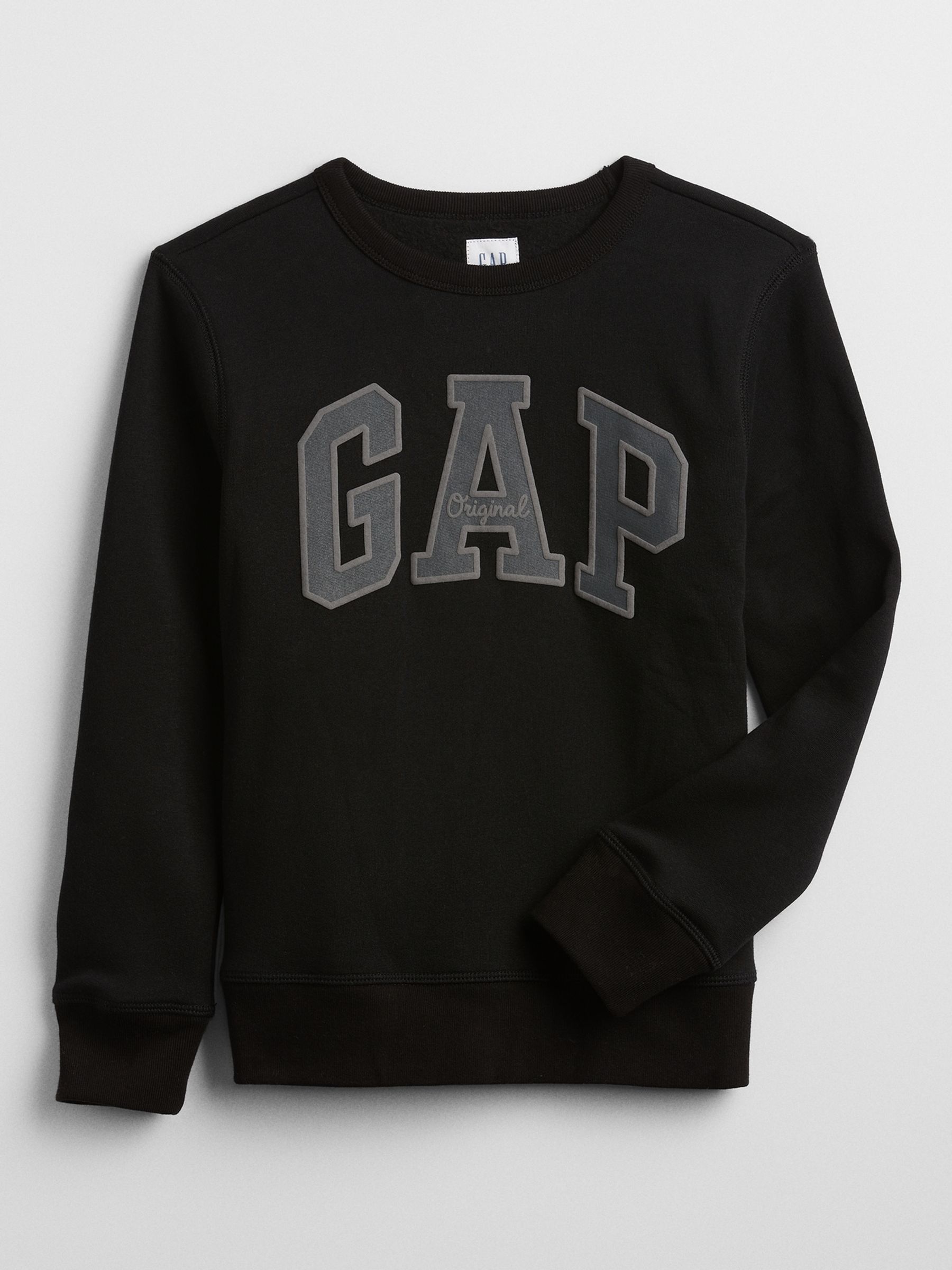 Black Crew Neck Logo Sweatshirt (4-13yrs) - Image 1 of 1