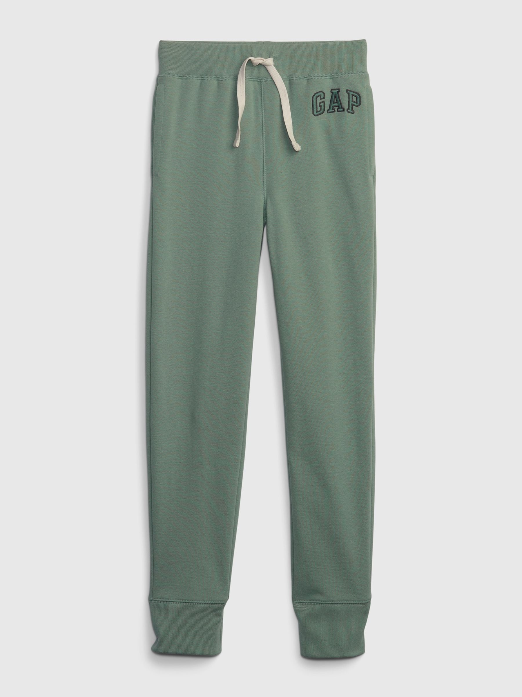 Green Logo Slim Fit Fleece Lined Joggers (4-13yrs) - Image 1 of 2