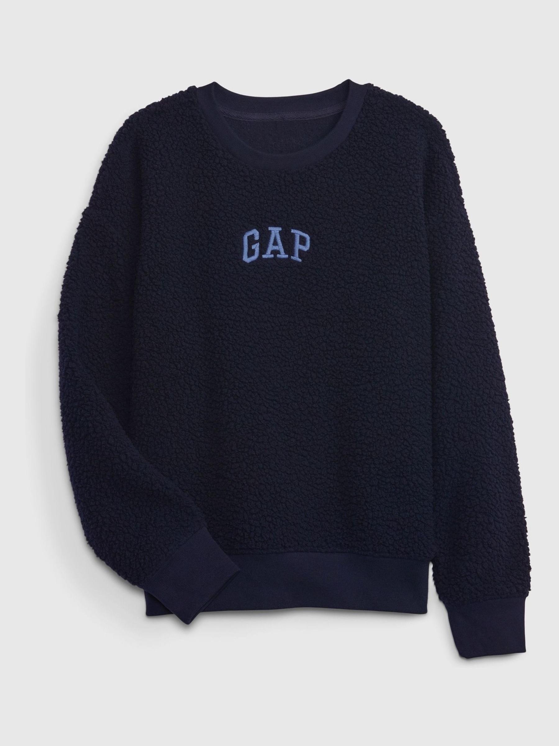 Blue Sherpa Logo Long Sleeve Crew Neck Sweatshirt - Image 1 of 1