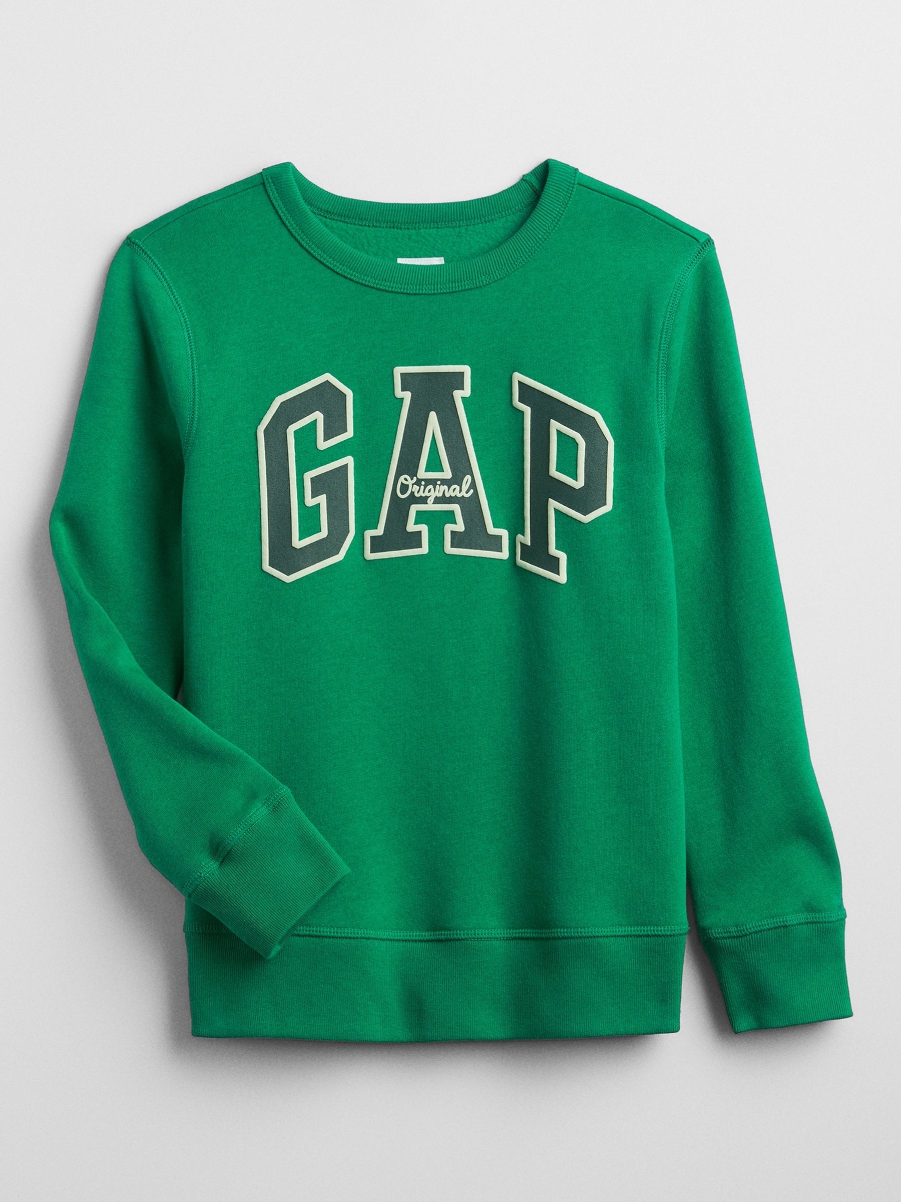 Green Crew Neck Logo Sweatshirt (4-13yrs) - Image 2 of 3