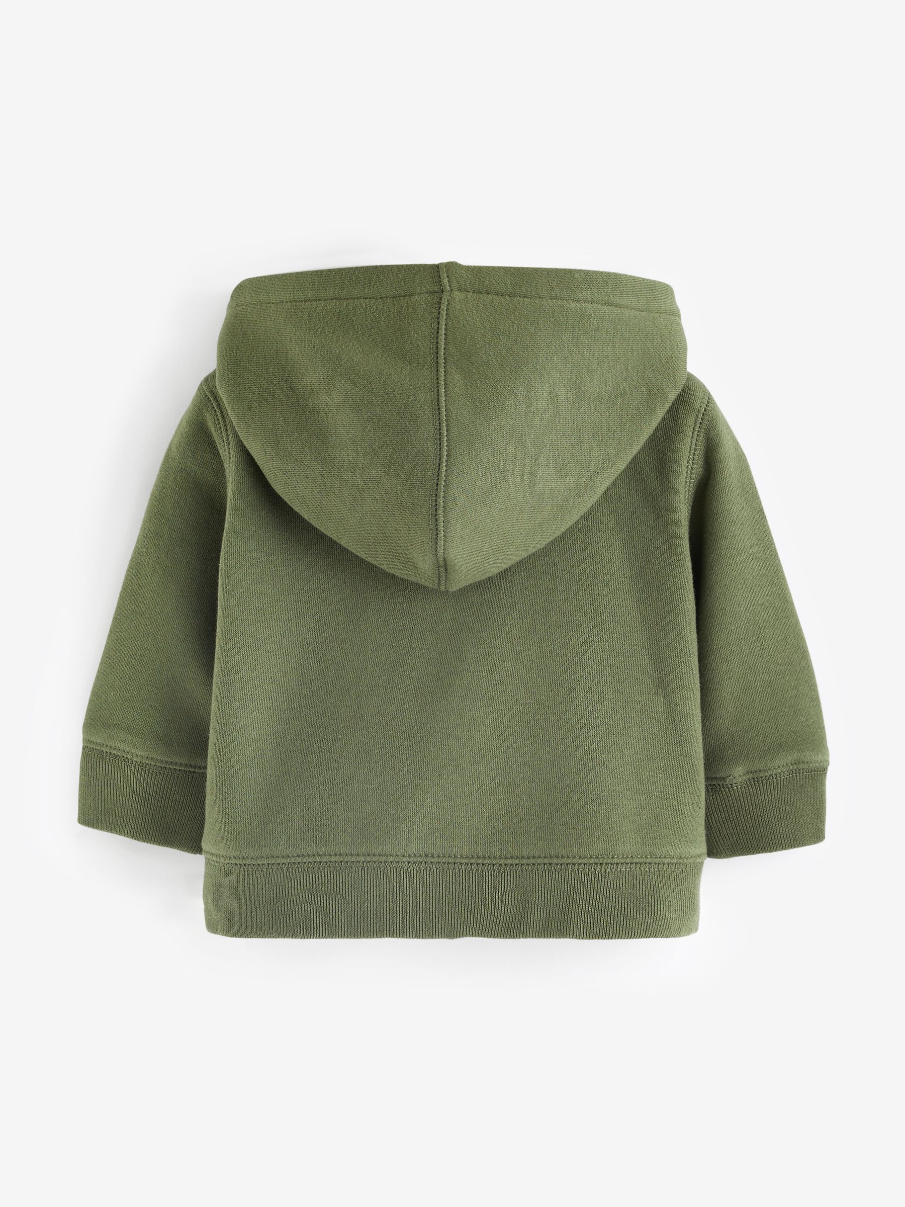 Khaki Green Logo Zip Up Hoodie (12mths-5yrs) - Image 2 of 3