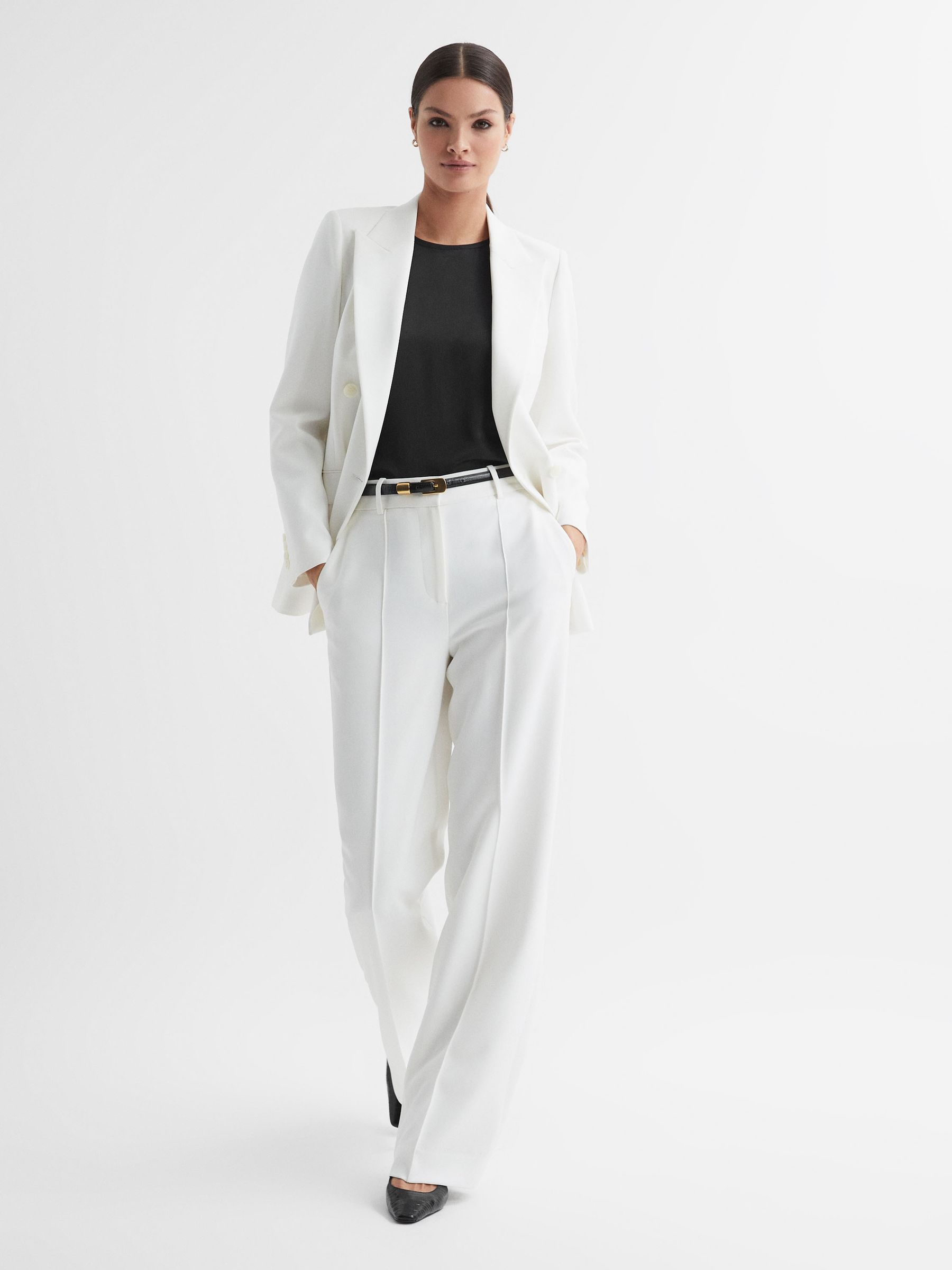 Silk Front Vest in Black - Image 3 of 5