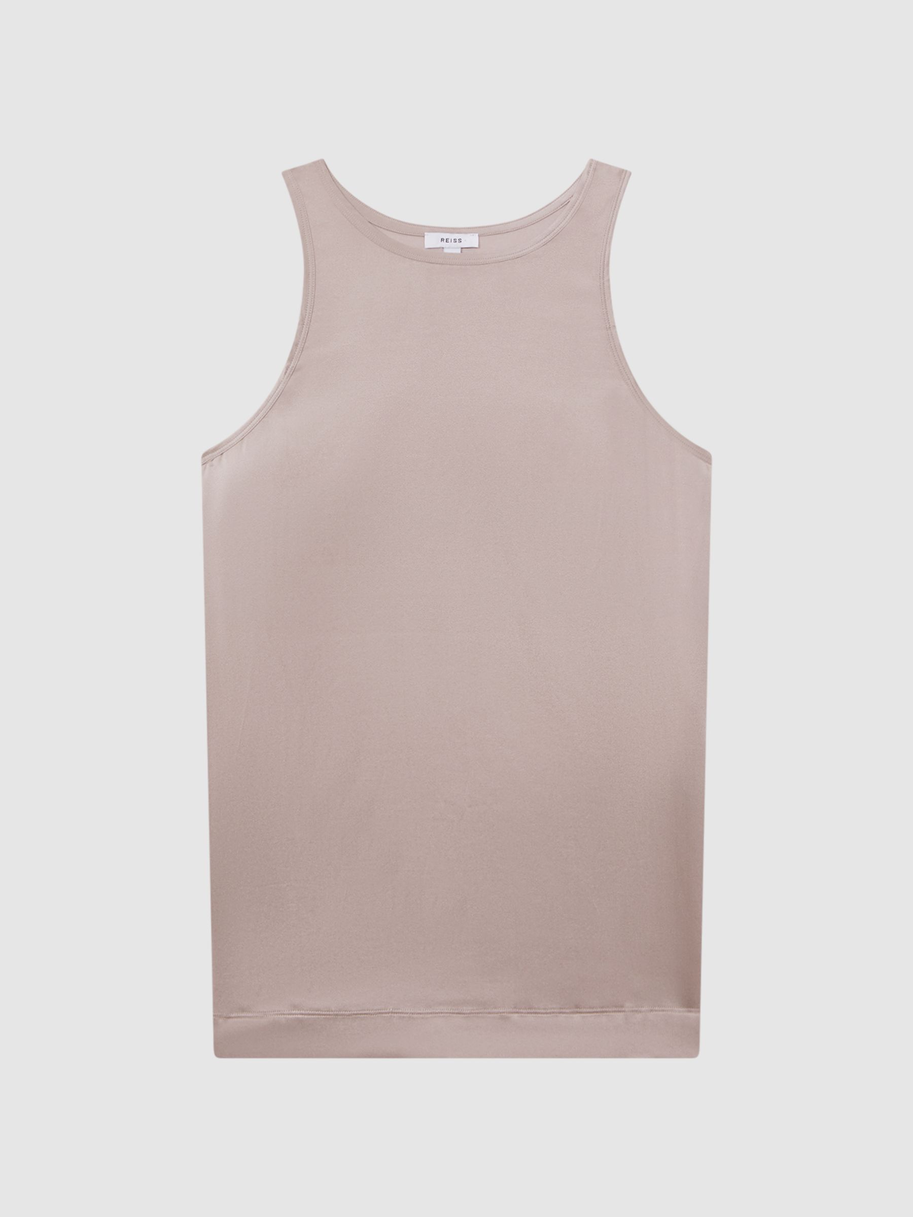Silk Front Vest in Champagne - Image 2 of 7