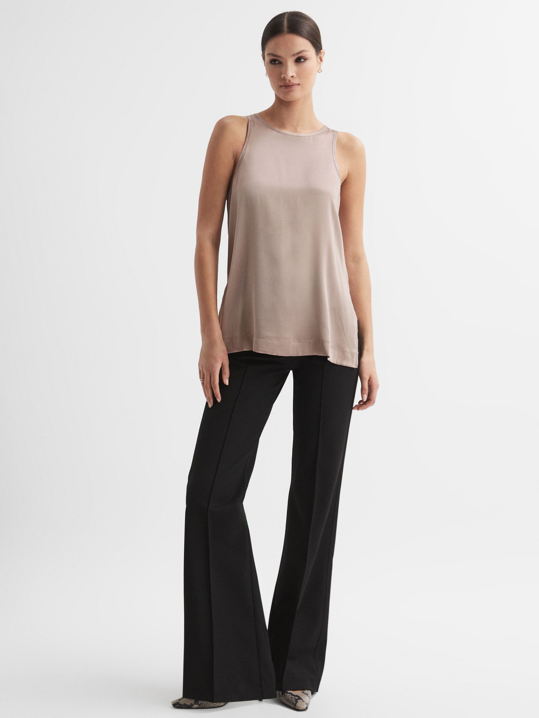Silk Front Vest in Champagne - Image 3 of 7