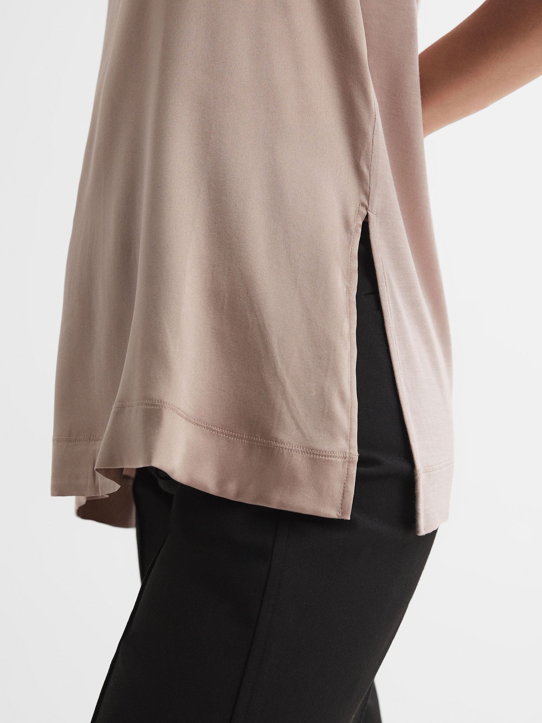Silk Front Vest in Champagne - Image 7 of 7