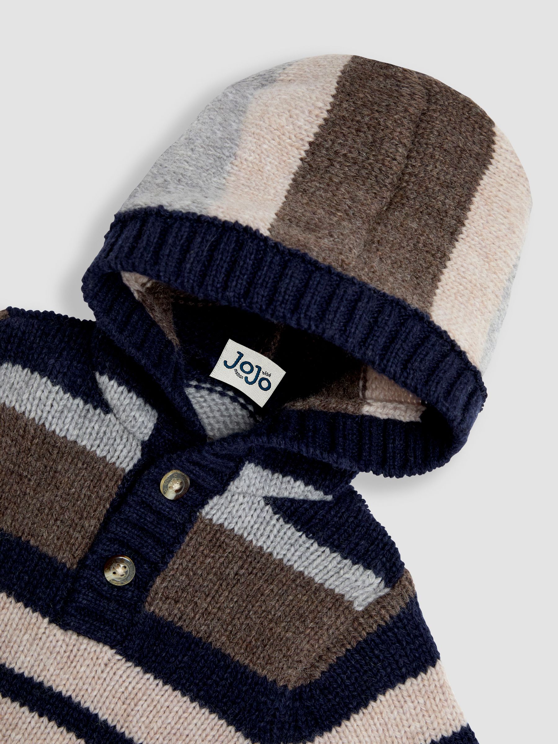 Brown Striped Hooded Jumper - Image 3 of 3