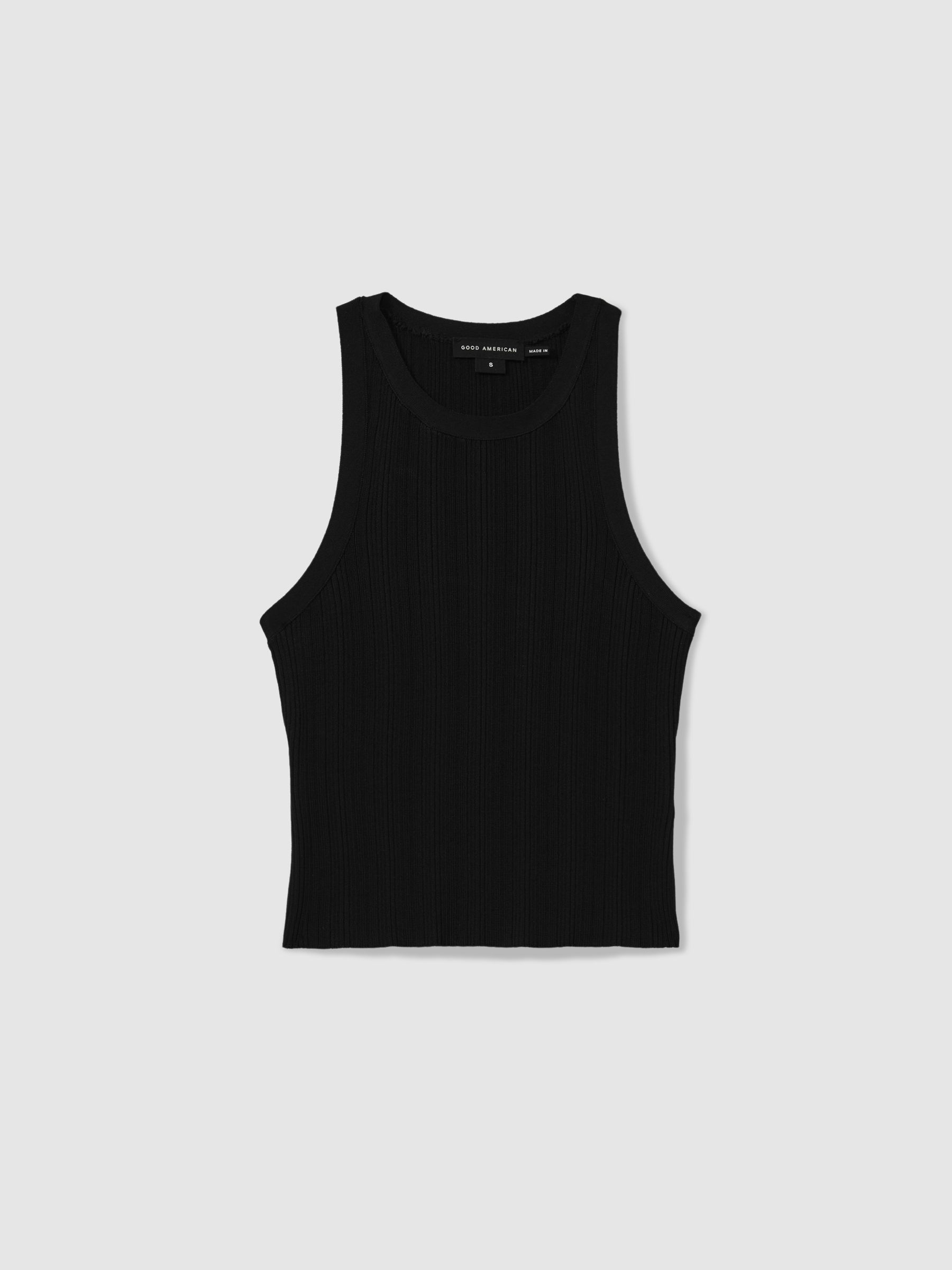 Good American Ribbed Vest in Black - Image 2 of 5