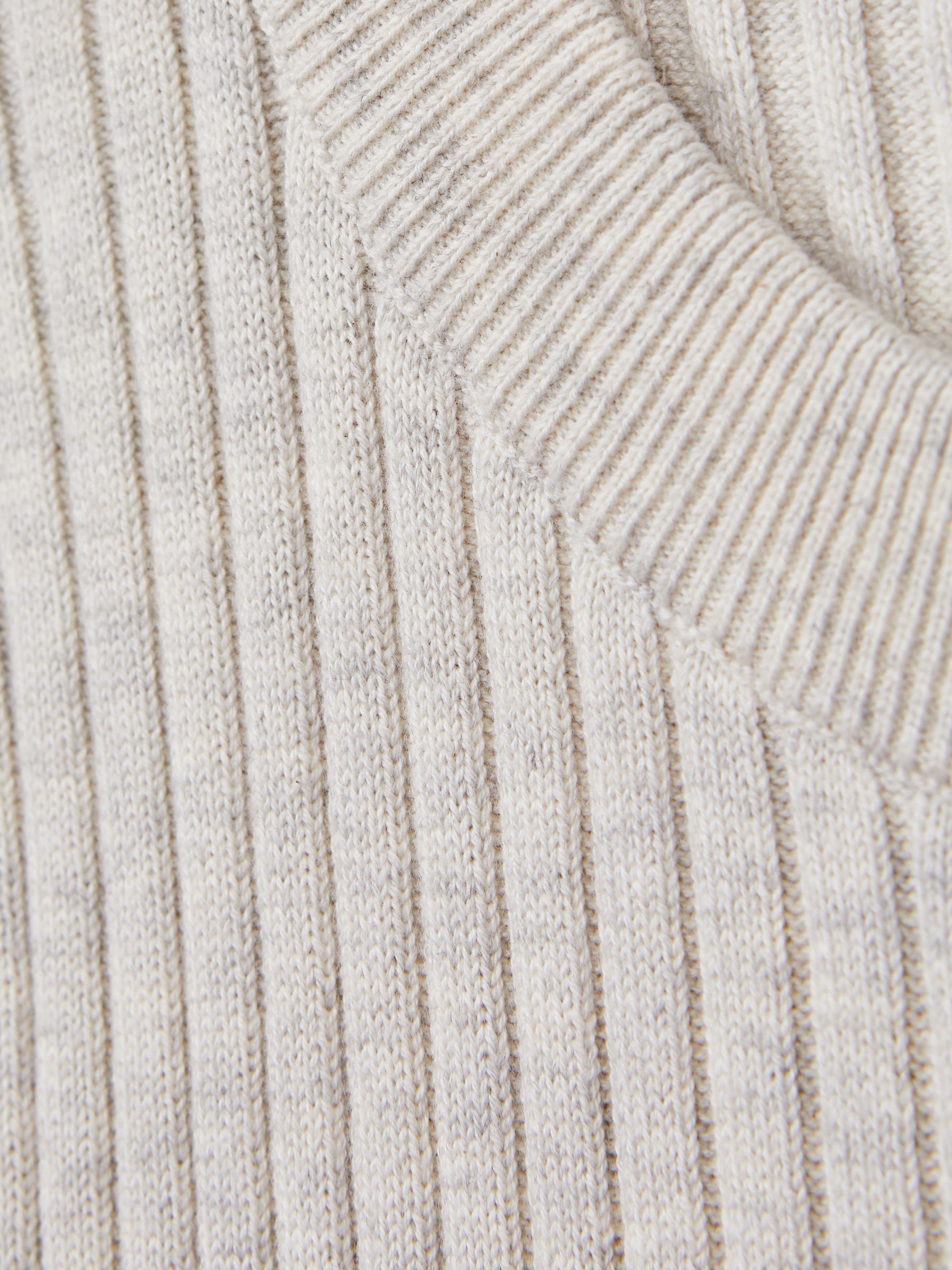 Anna Quan Cotton Ribbed T-Shirt in Ecru - Image 6 of 6