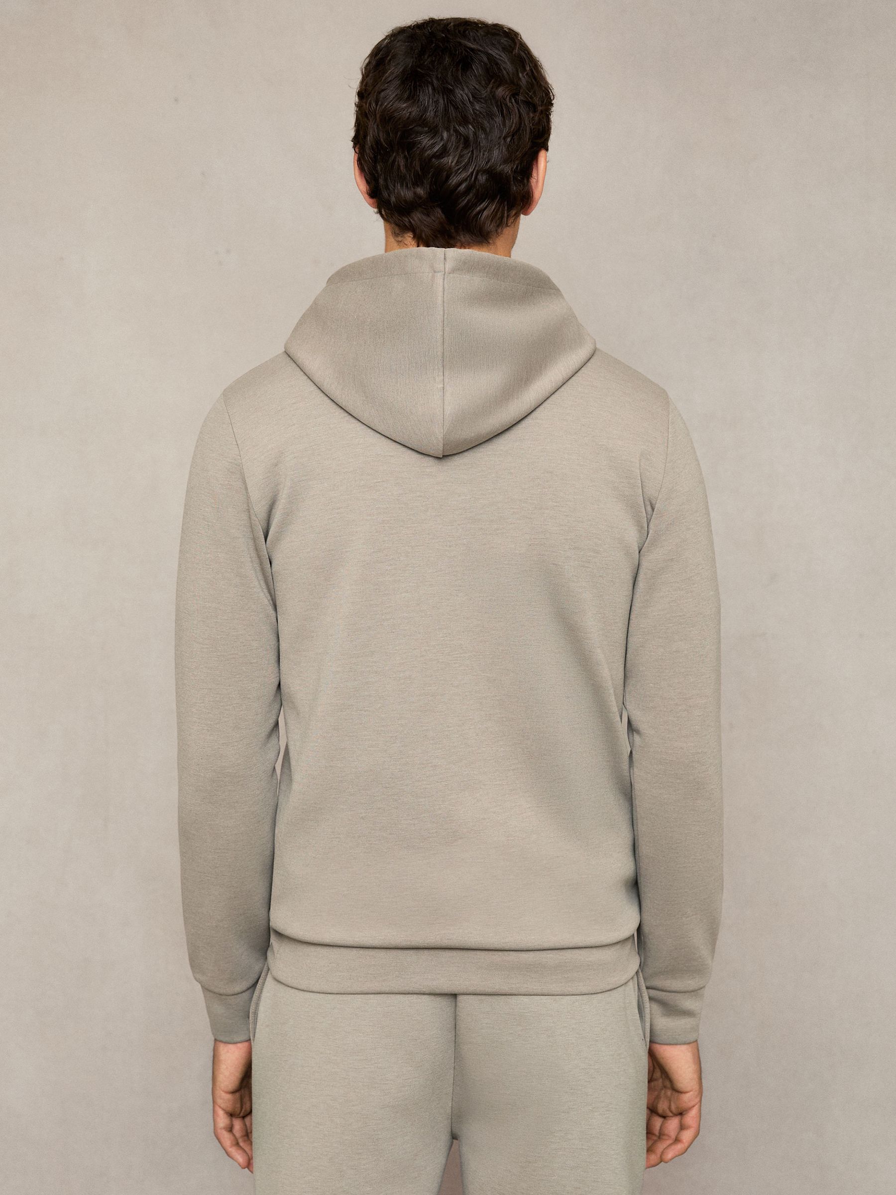 Premium Interlock-Jersey Hoodie in Taupe - image 5