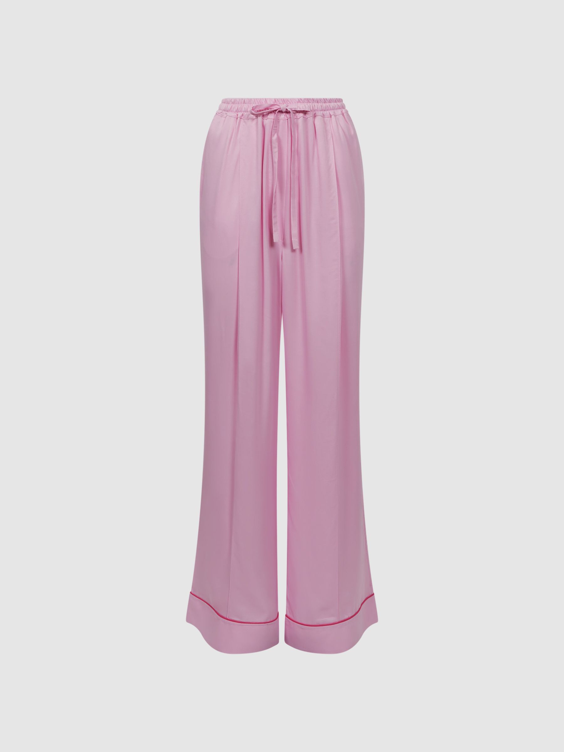Sleeper Relaxed Drawstring Trousers in Bubblegum - Image 2 of 7