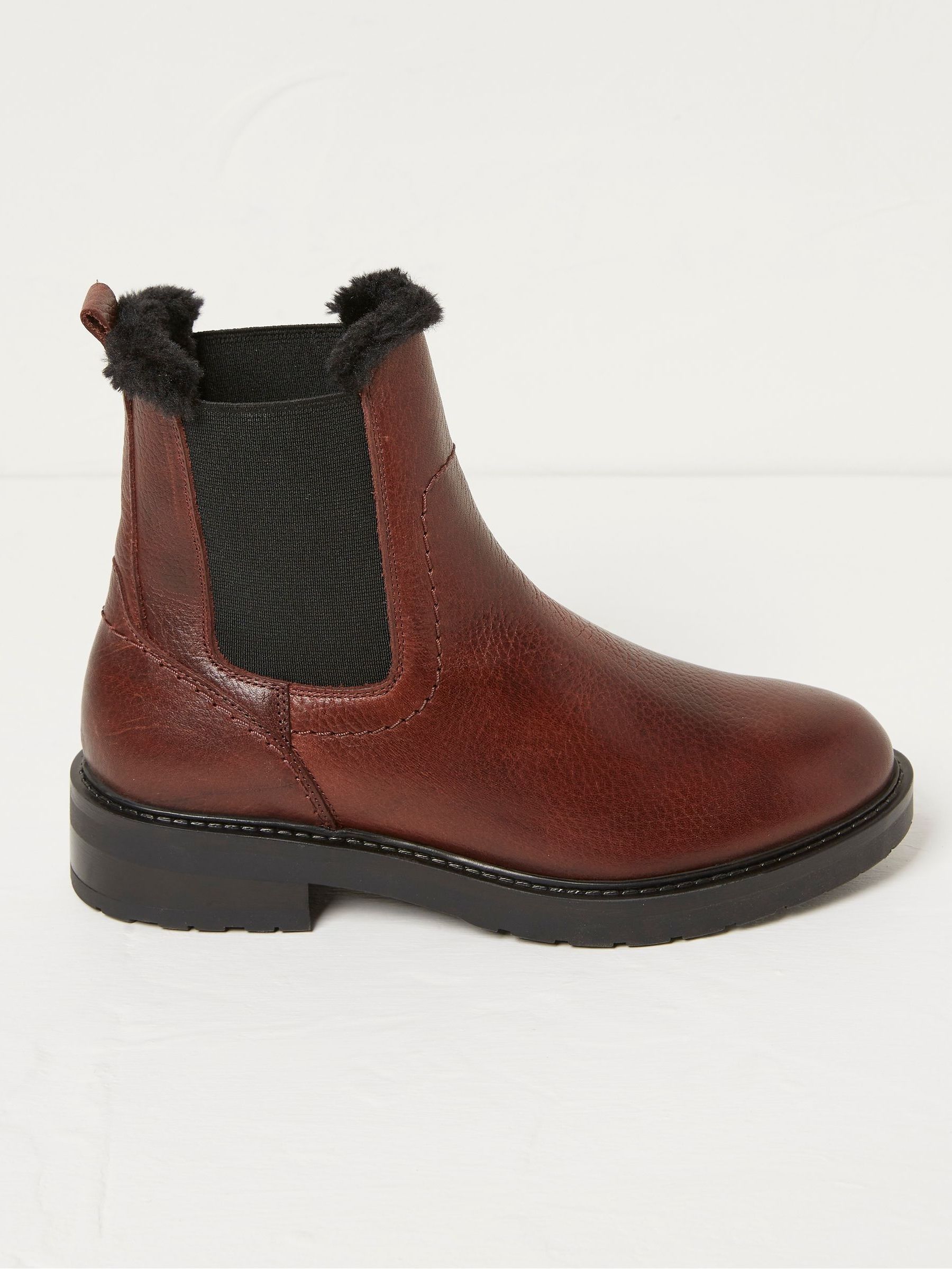 Red Blake Faux Fur Lined Chelsea Boots - Image 4 of 4