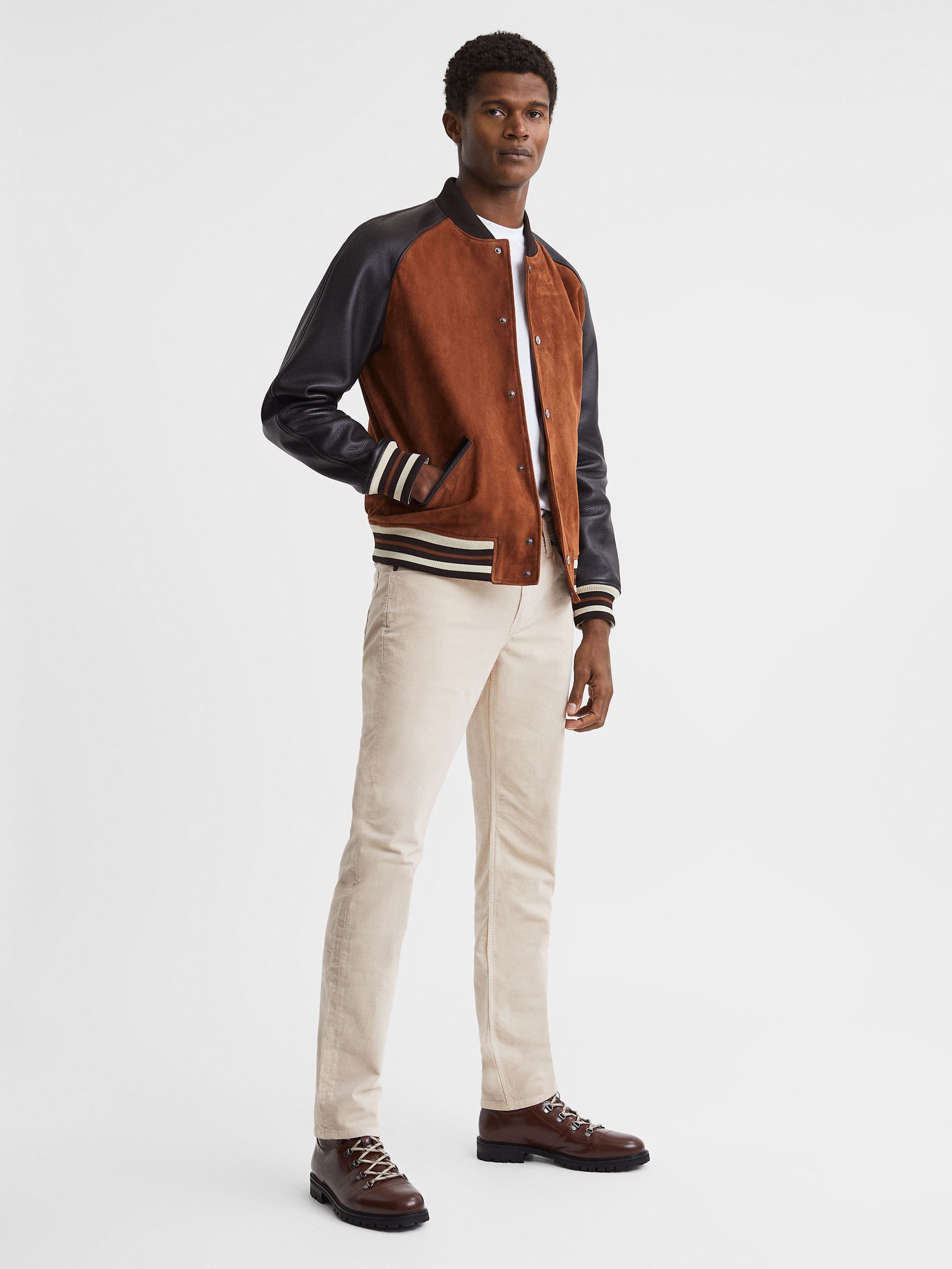 Paige Corduroy Jeans in Ivory Cream - Image 3 of 5