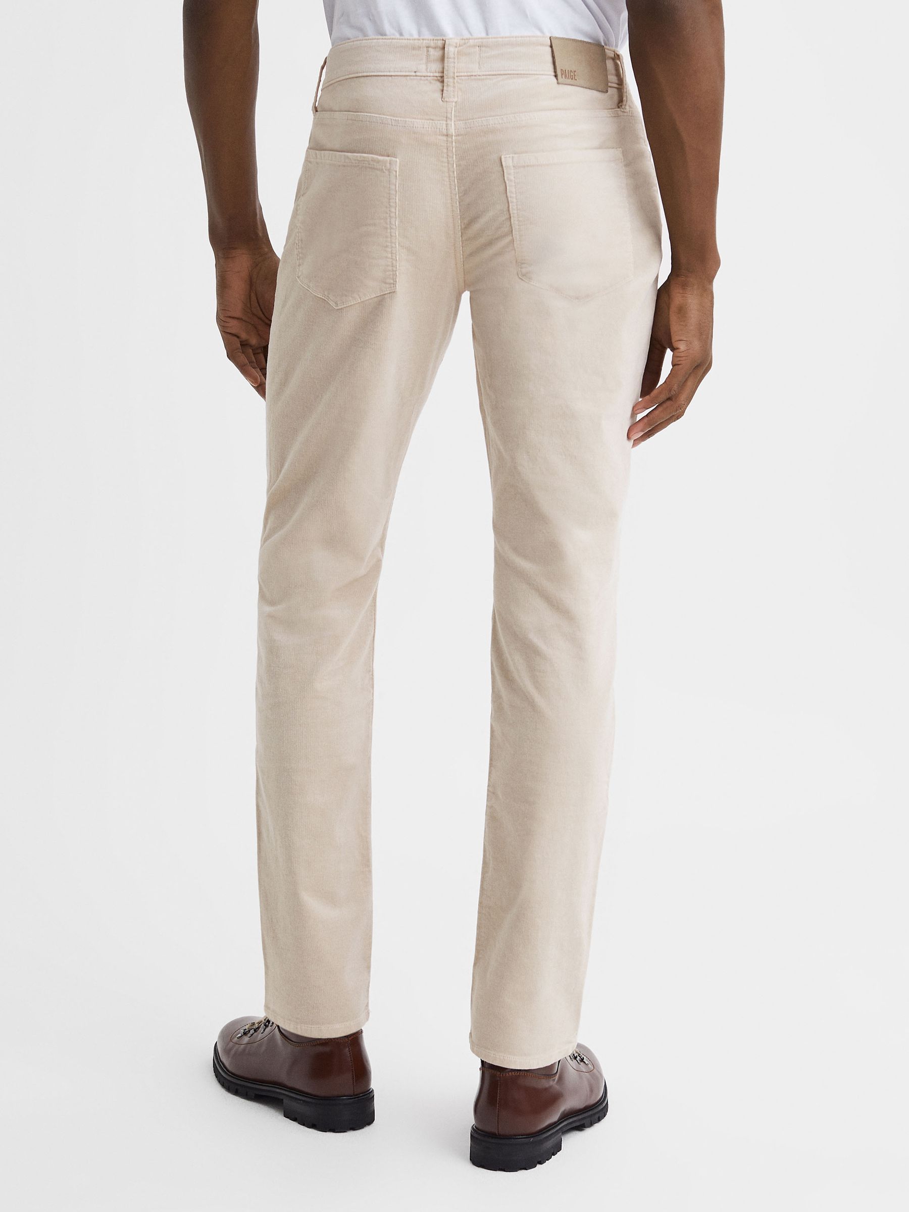 Paige Corduroy Jeans in Ivory Cream - Image 5 of 5