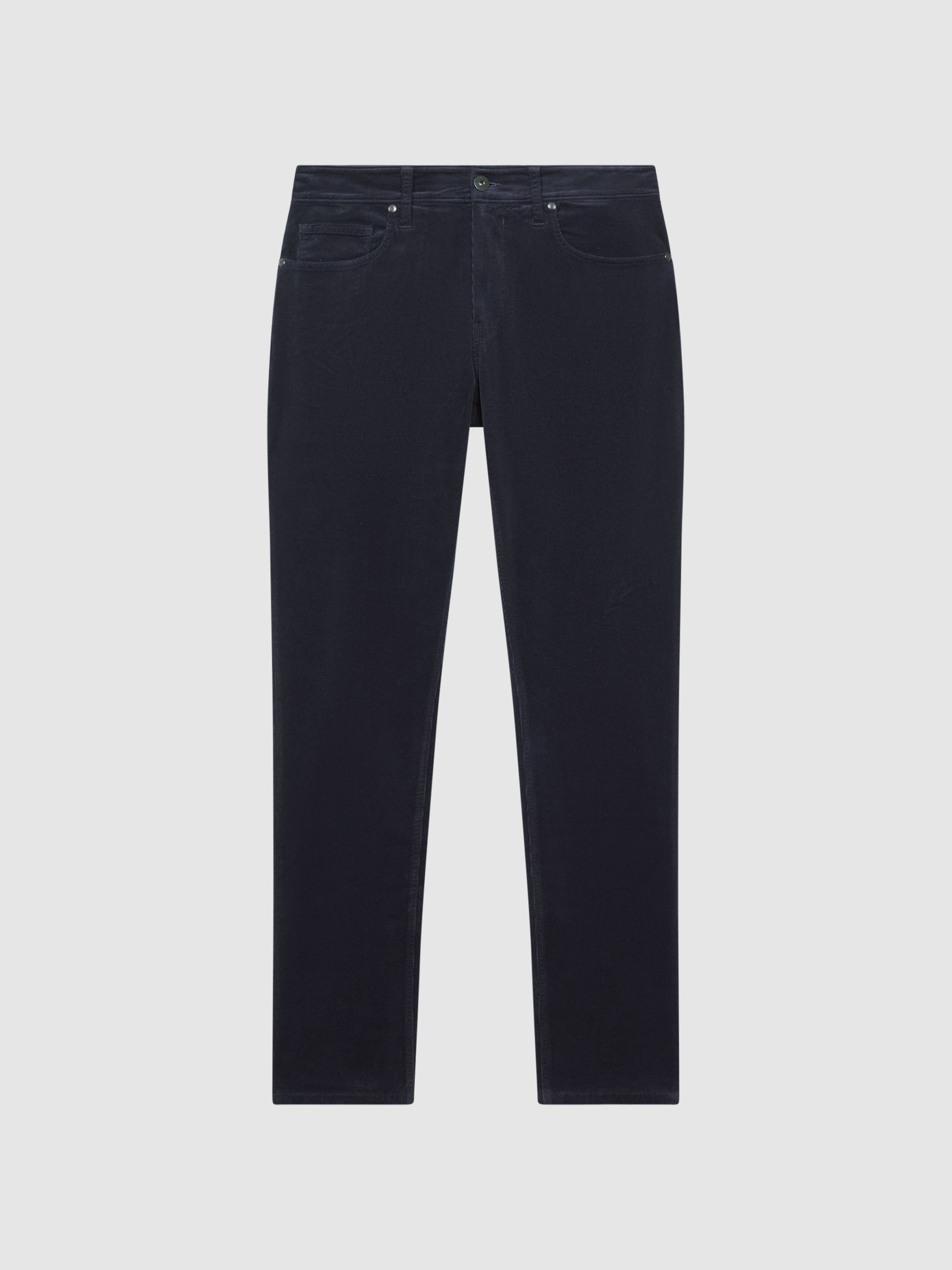 Paige Corduroy Jeans in Deep Anchor - Image 2 of 5