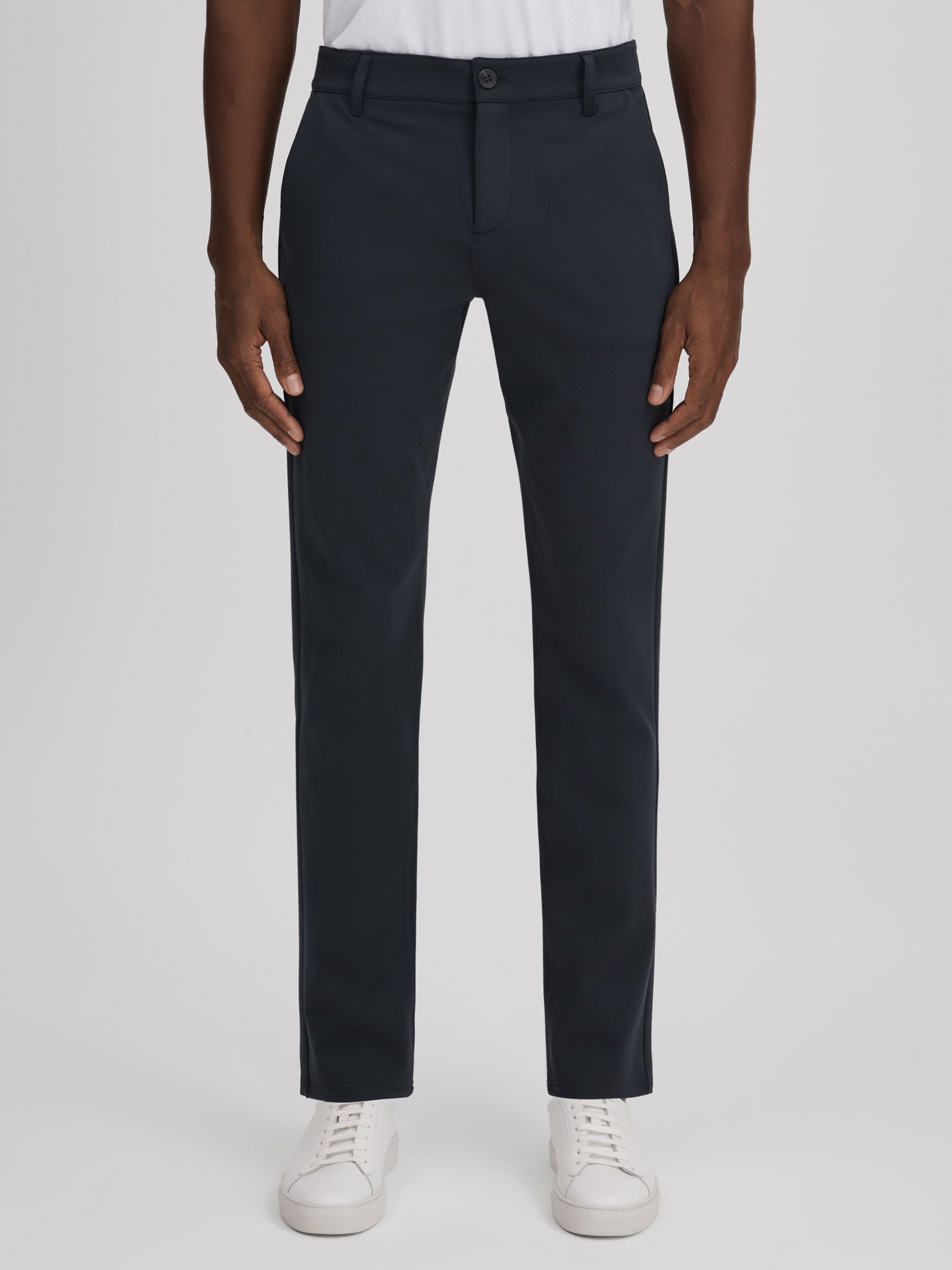 Paige Mid Rise Trousers in Deep Anchor - Image 1 of 6