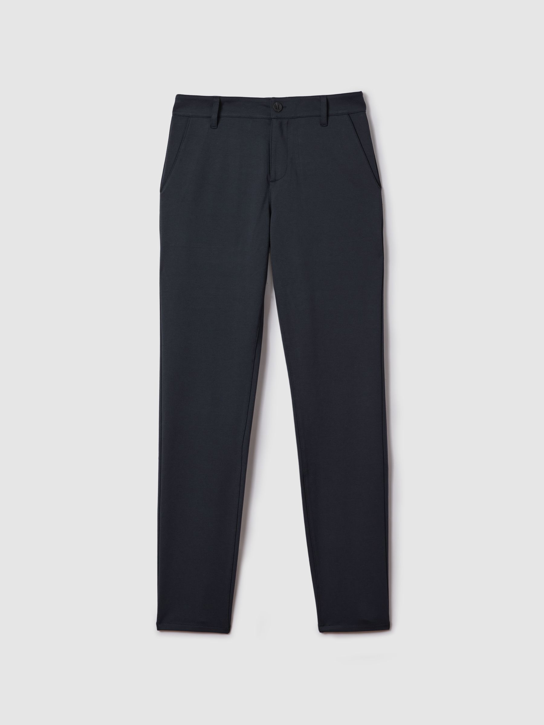 Paige Mid Rise Trousers in Deep Anchor - Image 2 of 6
