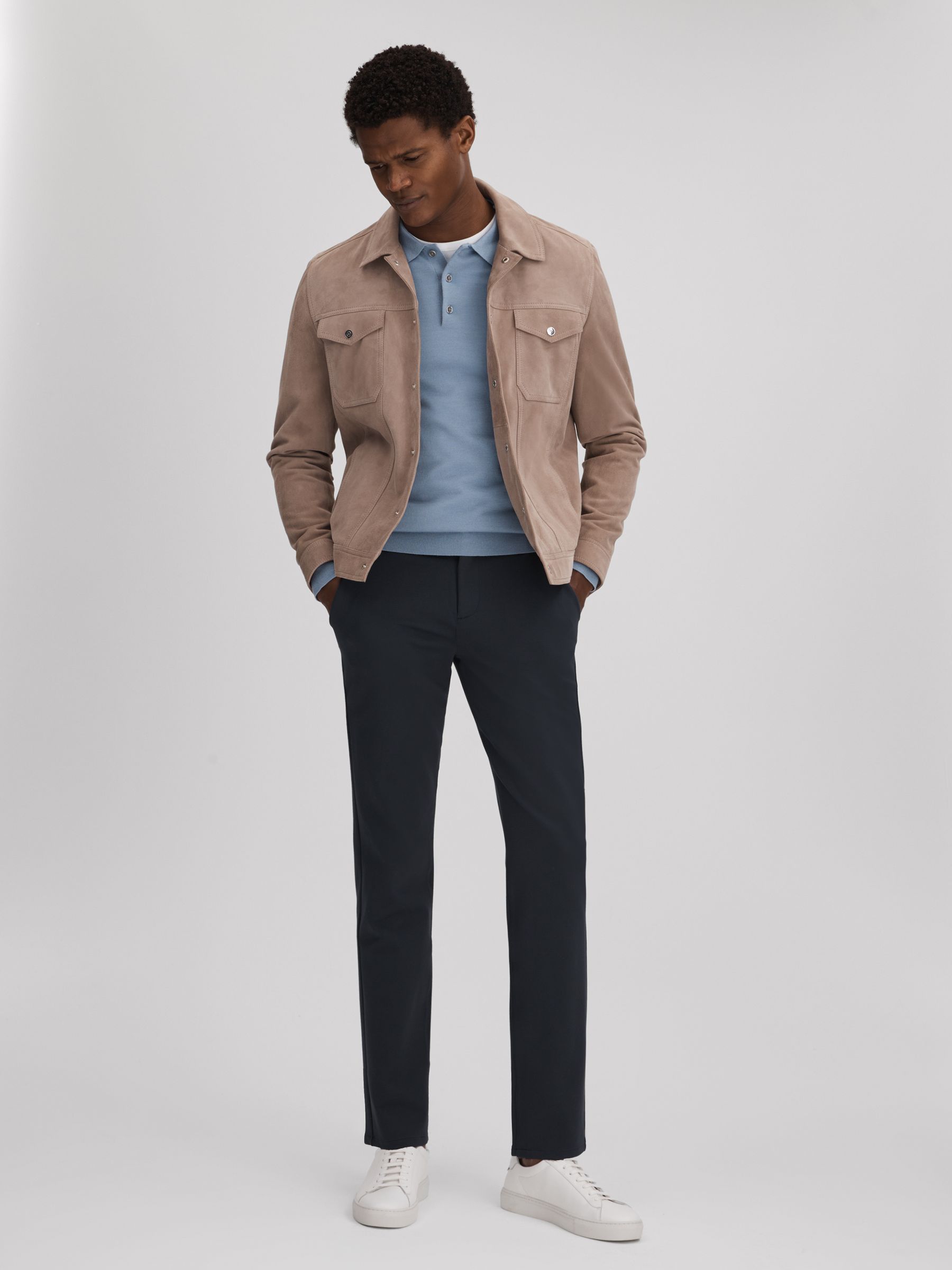 Mid Rise Trousers in Deep Anchor - image 3