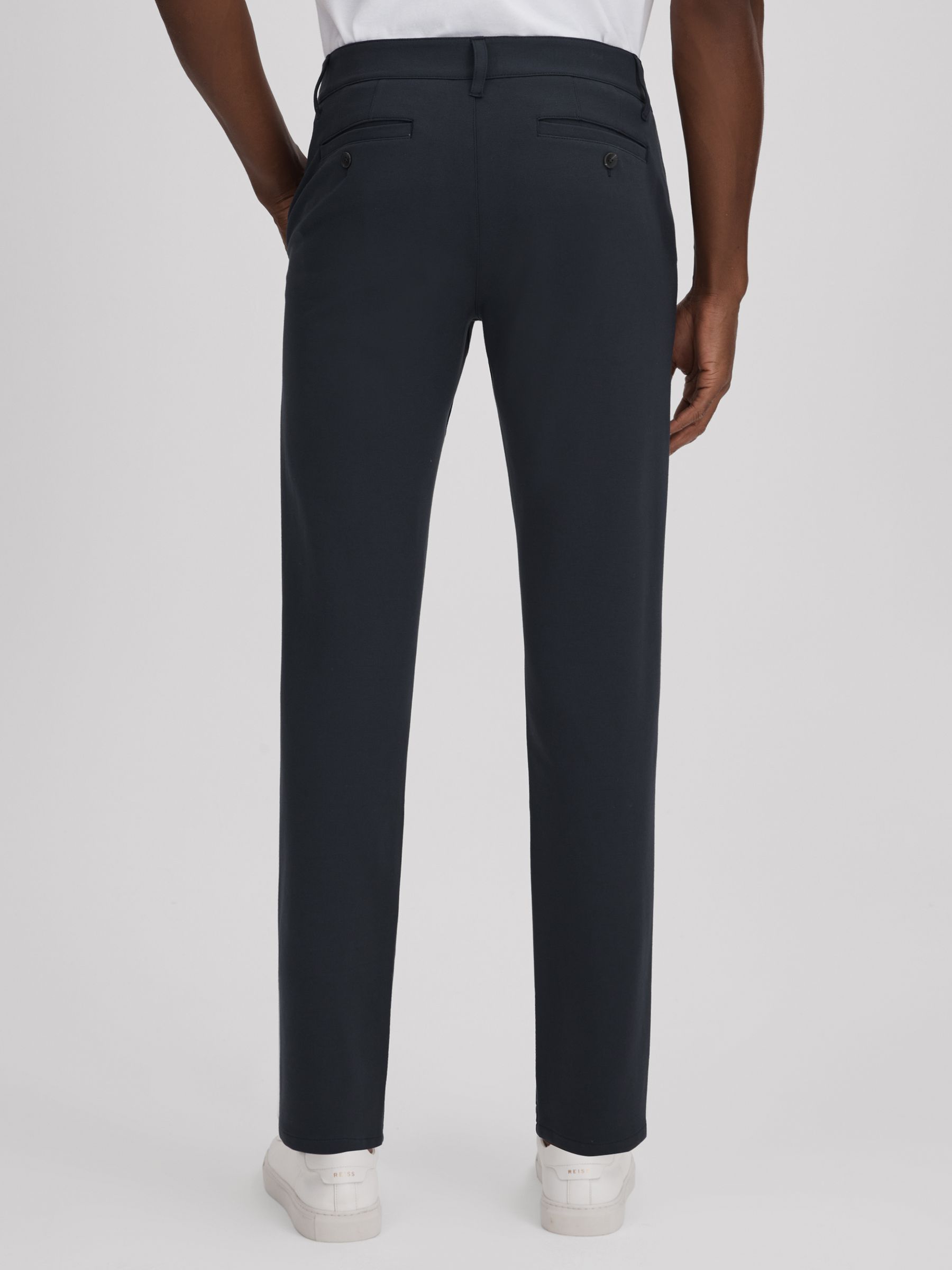 Paige Mid Rise Trousers in Deep Anchor - Image 5 of 6