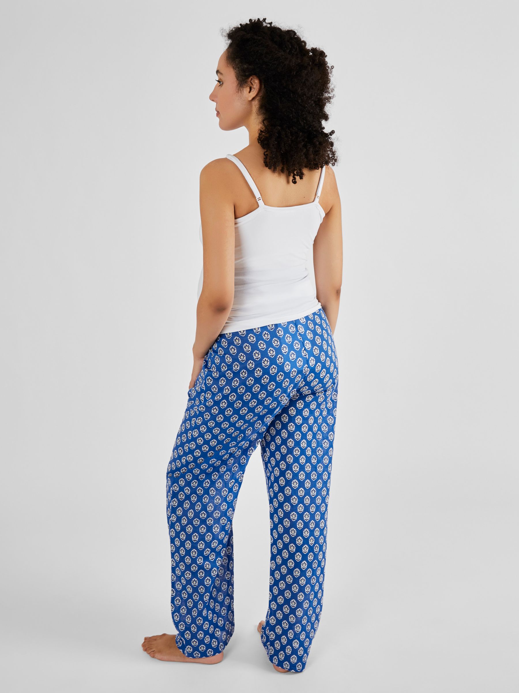Blue Batik Print Maternity & Nursing Pyjamas Set - Image 2 of 6