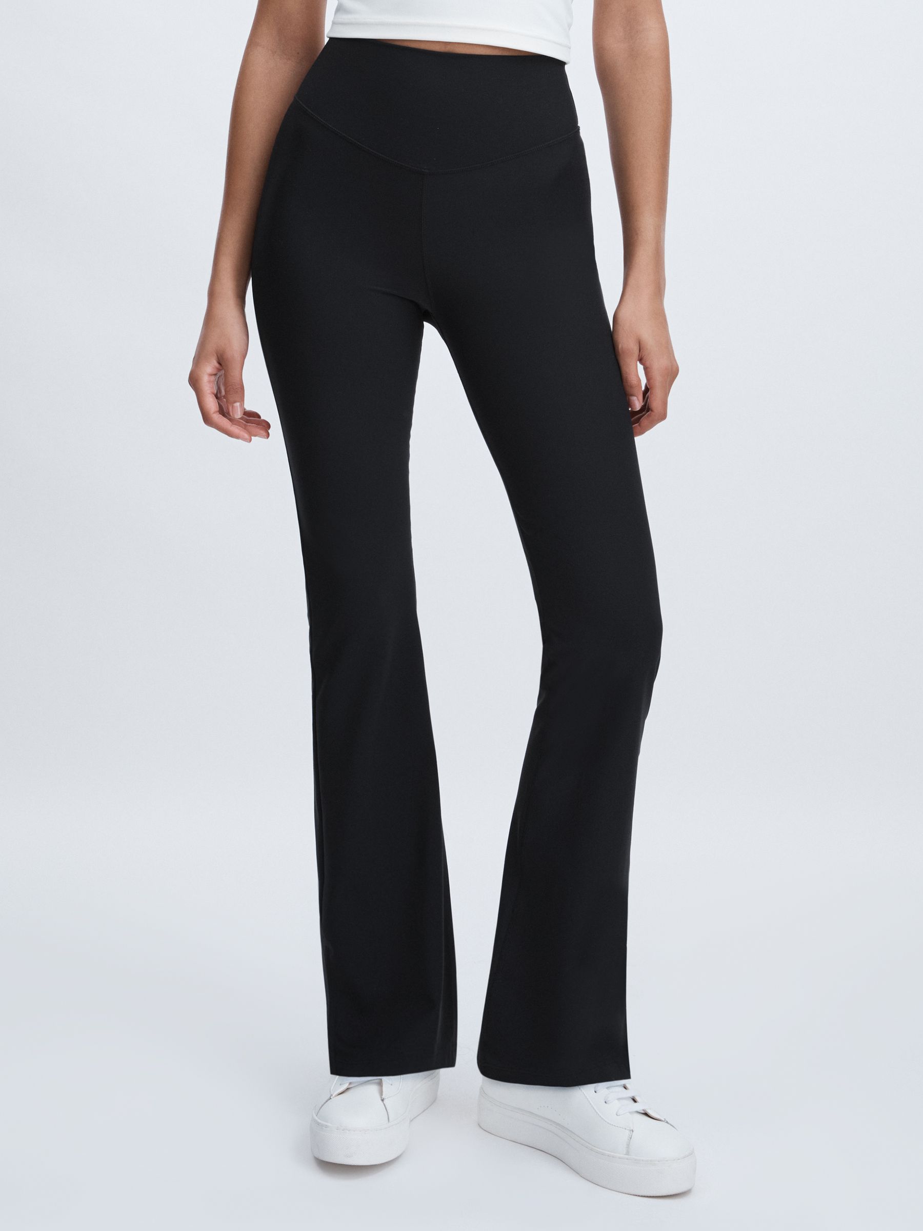 The Upside High Rise Flared Leggings in Black - Image 3 of 6