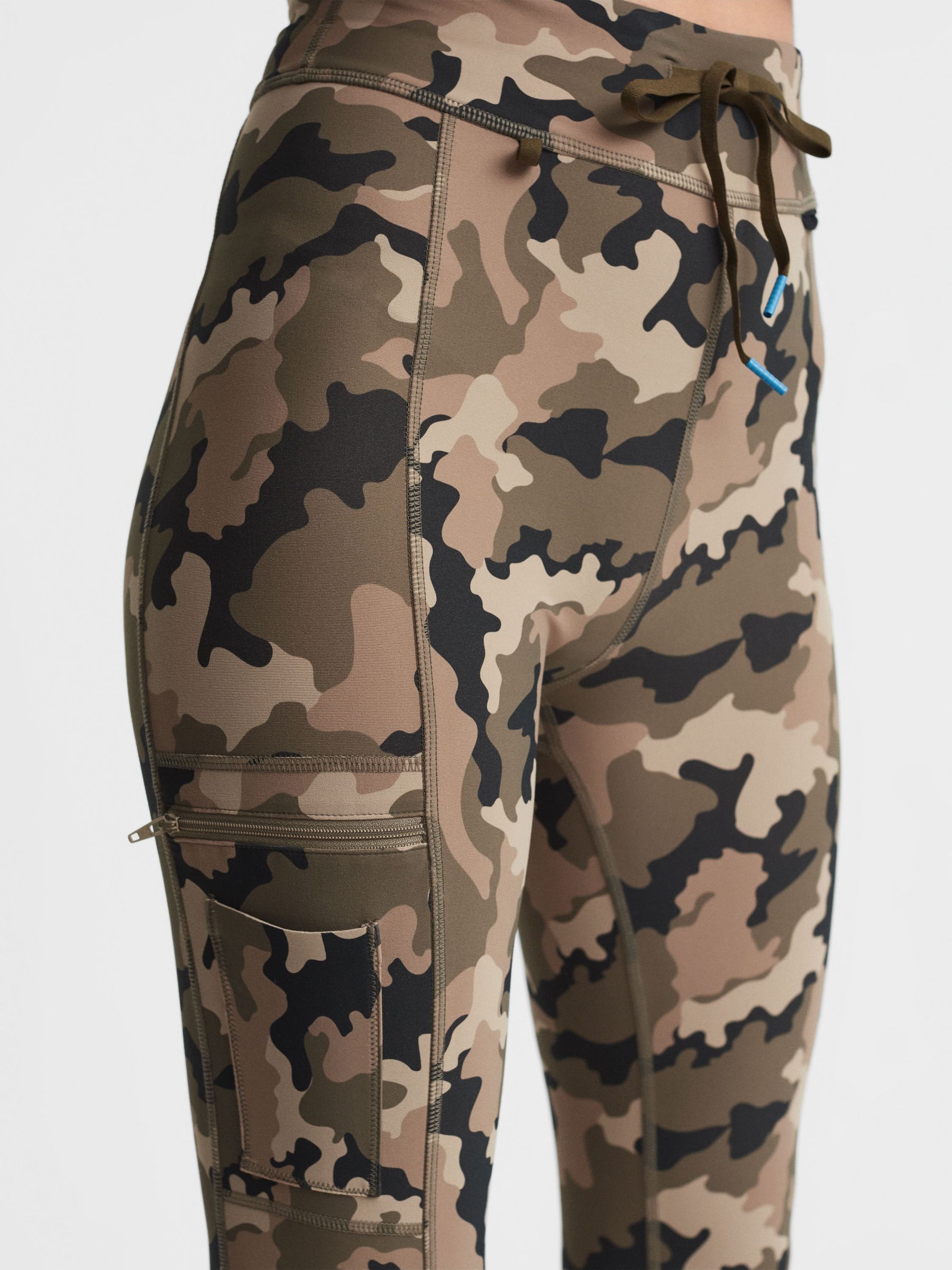The Upside Drawstring Camouflage Leggings in Camo - Image 4 of 5