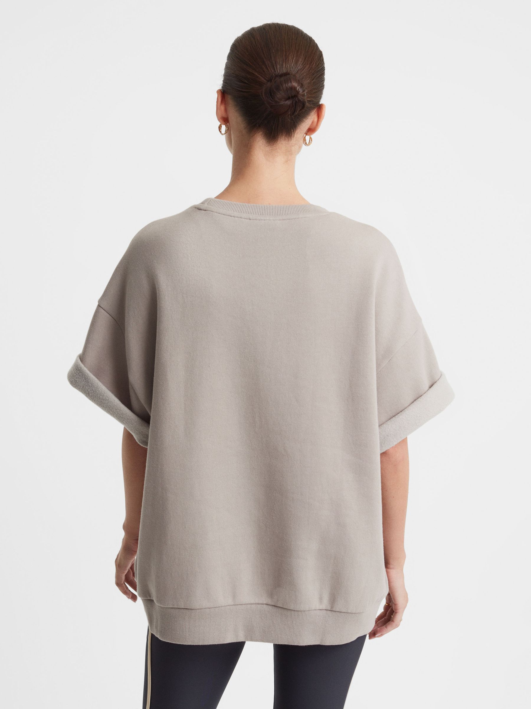 The Upside Cotton Crew Neck T-Shirt in Natural - Image 4 of 4