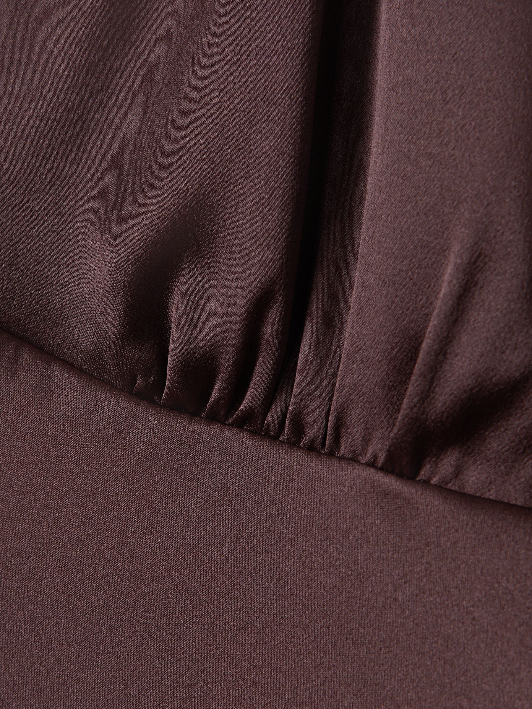 Maison Essentiele Silk Cami in Chocolate - Image 6 of 6