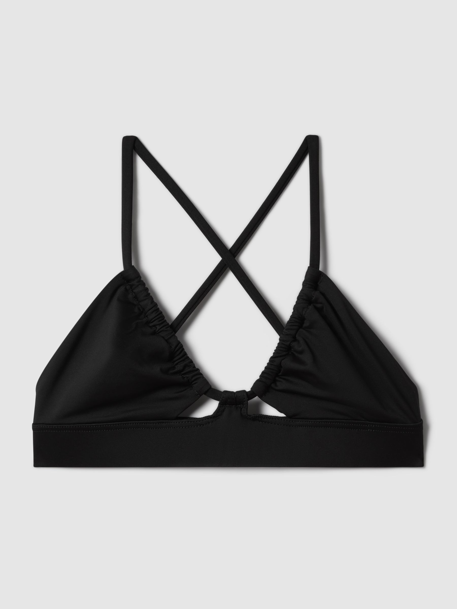 Bondi Born Scoop Neck Bikini Top in Black - Image 2 of 5