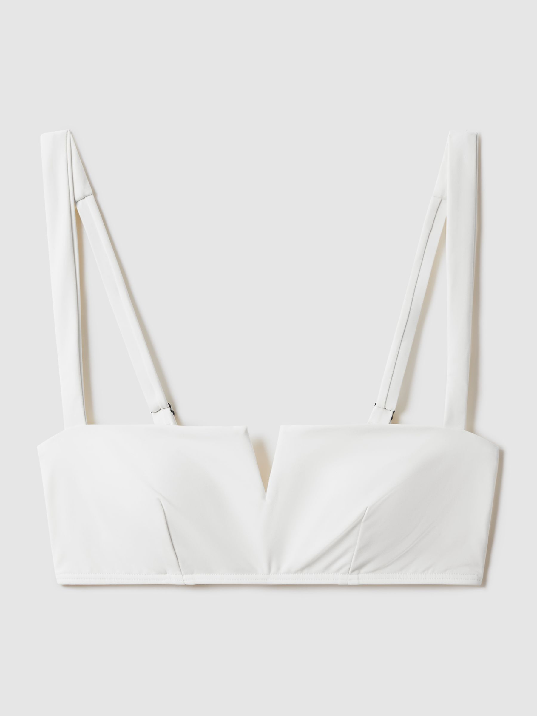 Bondi Born Notch Bikini Top in Pearl - Image 2 of 4