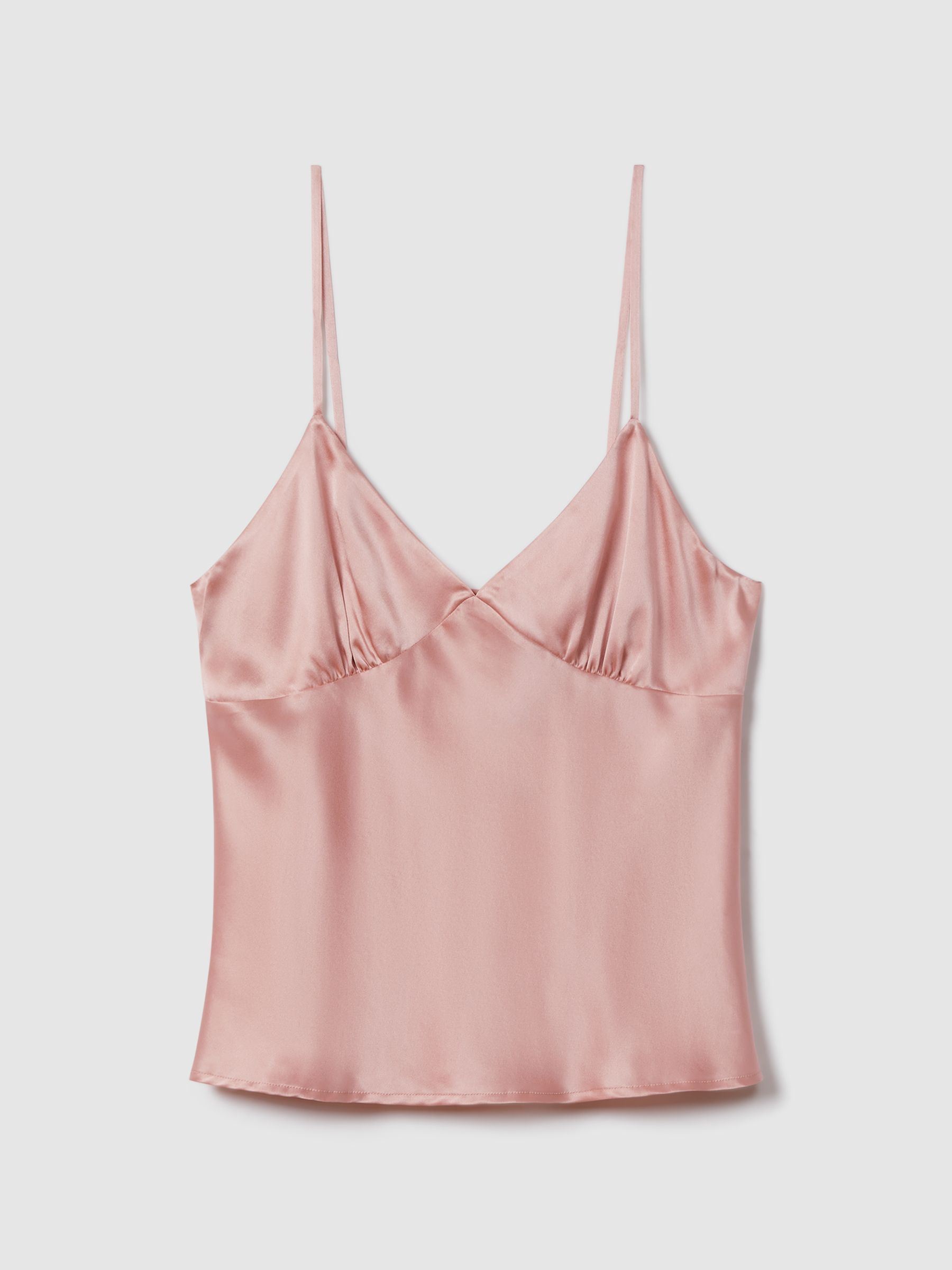 Reiss Maison Essentiele Silk Cami in Blush | REISS