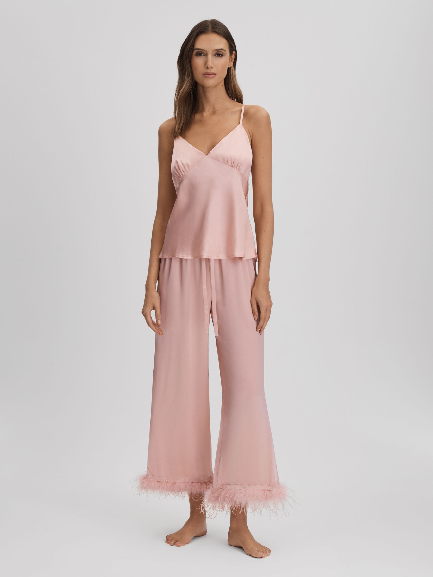 Maison Essentiele Silk Cami in Blush - Image 3 of 6