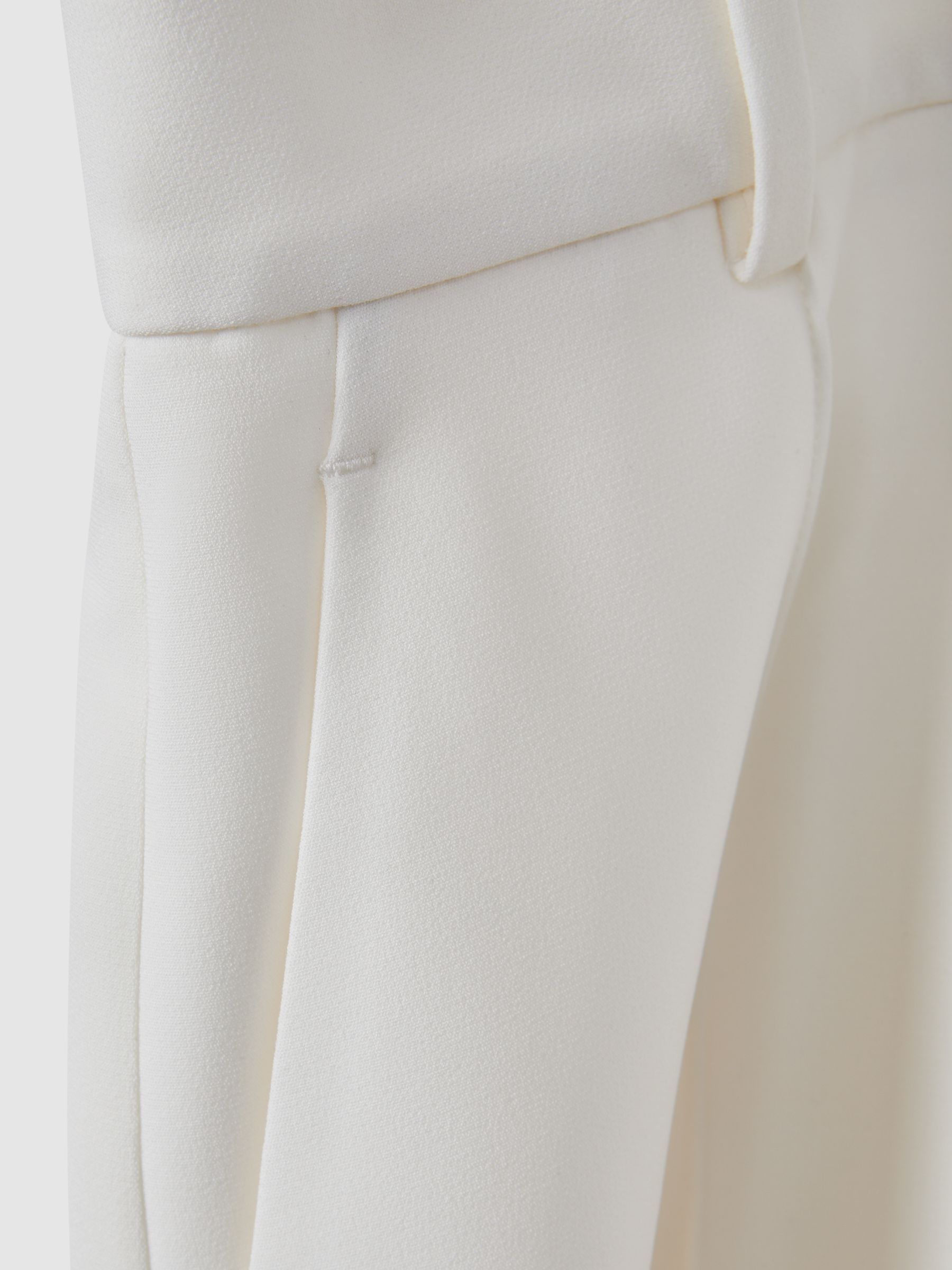 Crepe Tailored Shorts in White - Image 6 of 6