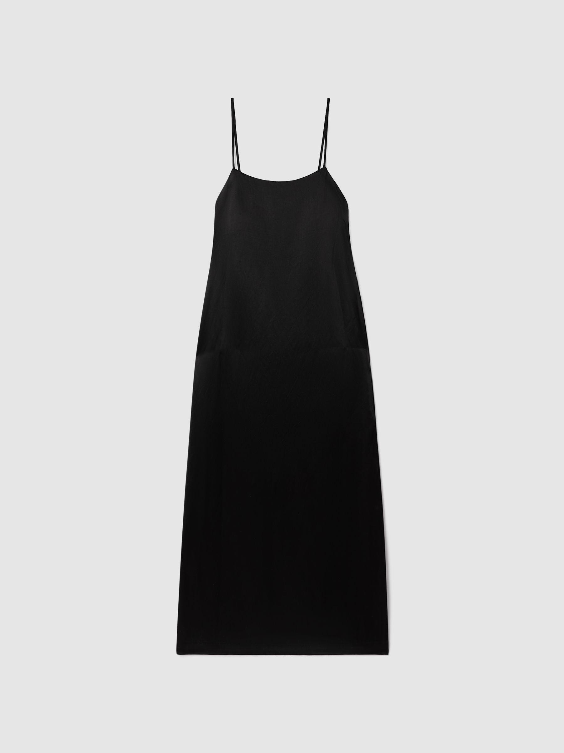 Bondi Born Linen Blend Maxi Dress in Black - Image 2 of 4