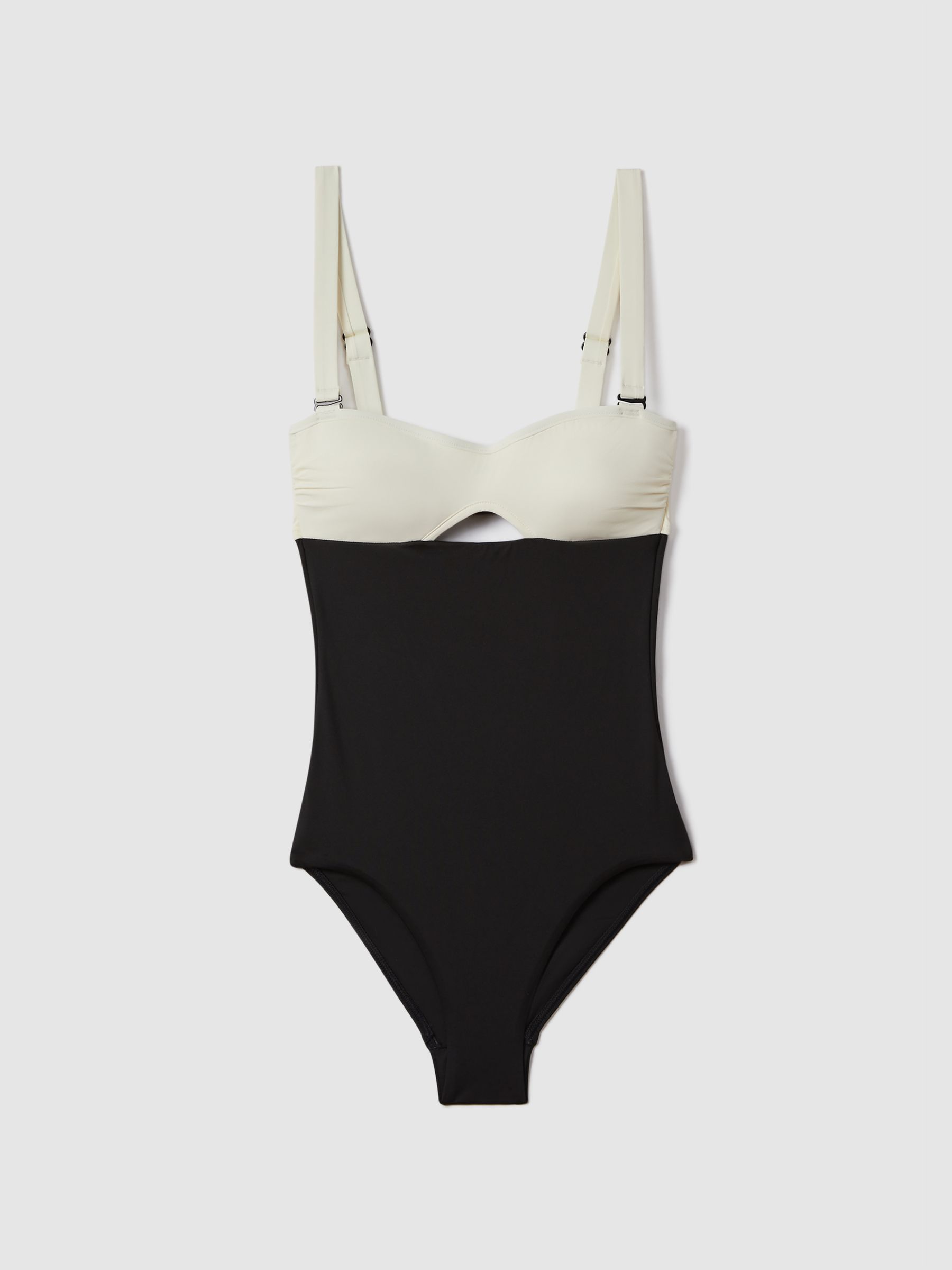 Bondi Born Colourblock Swimsuit in Porcelain - Image 2 of 5