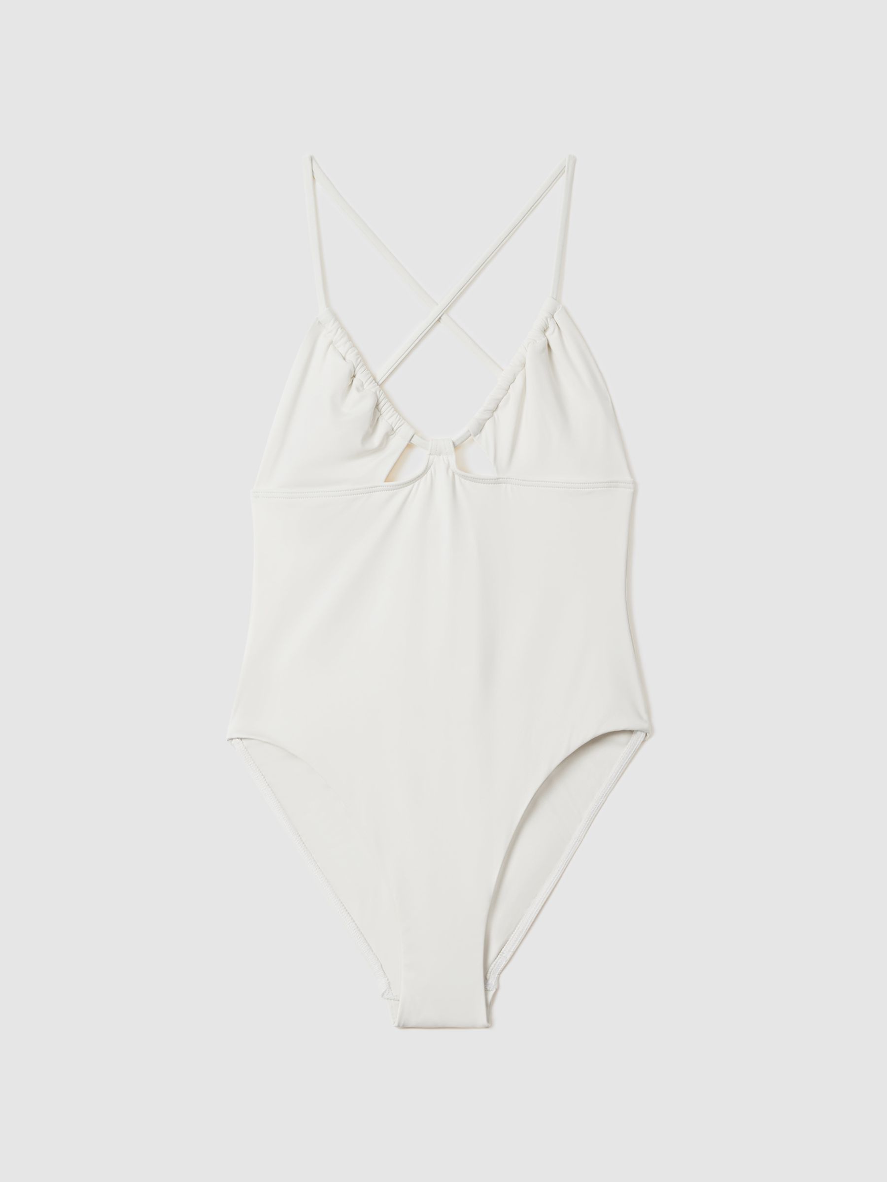 Bondi Born Ruched Cup Swimsuit in Porcelain - Image 2 of 5