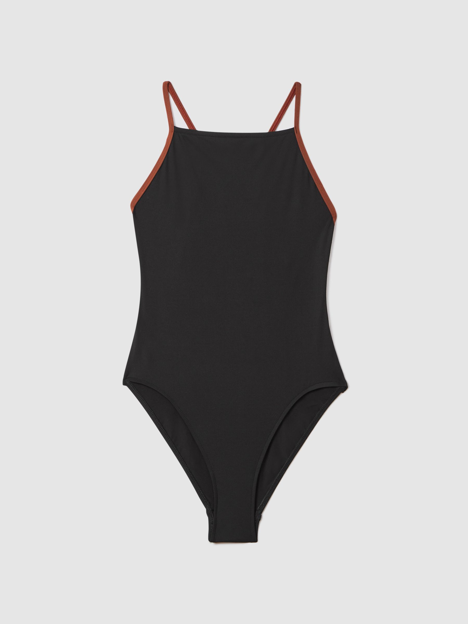 Bondi Born Contrast Strap Swimsuit in Black - Image 2 of 5