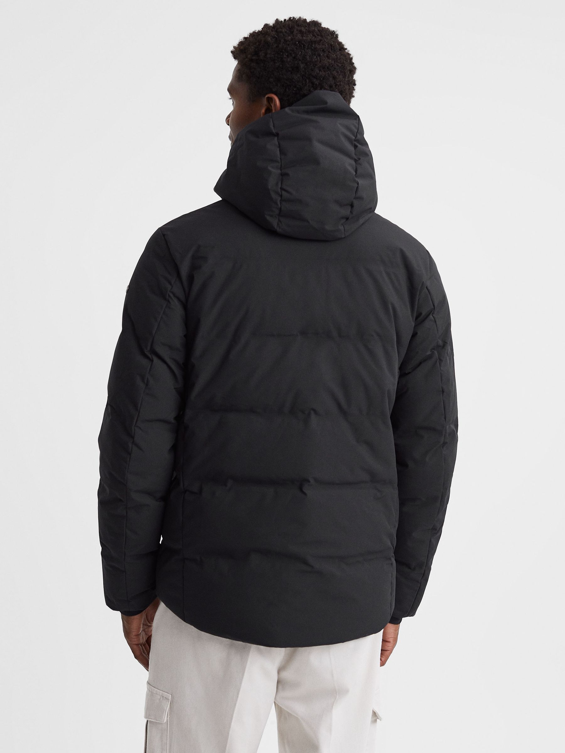 Scandinavian Edition Hooded Puffer Jacket in Onyx Black - Image 5 of 6
