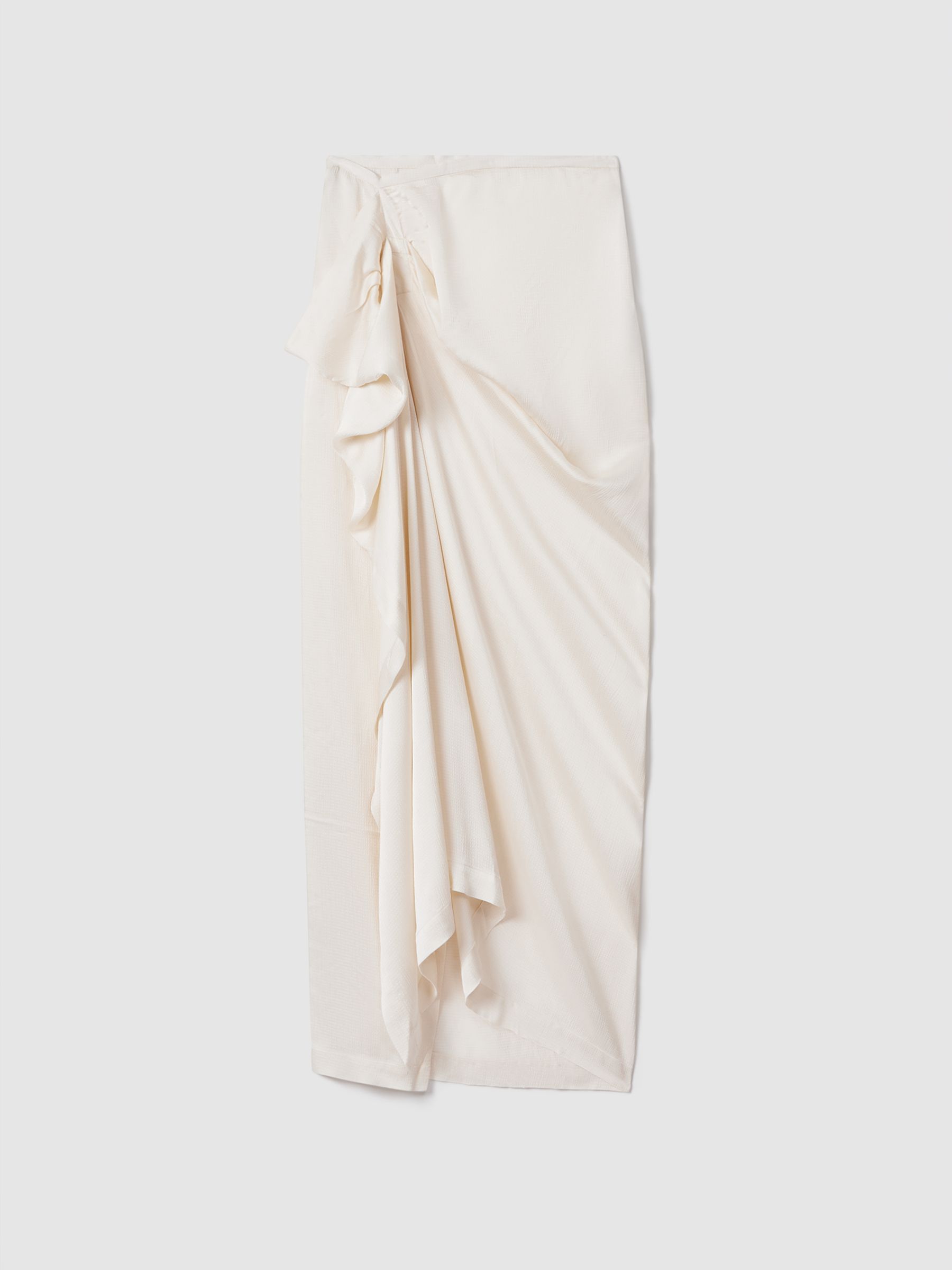 Bondi Born Draped Midi Skirt in Pearl - Image 2 of 4