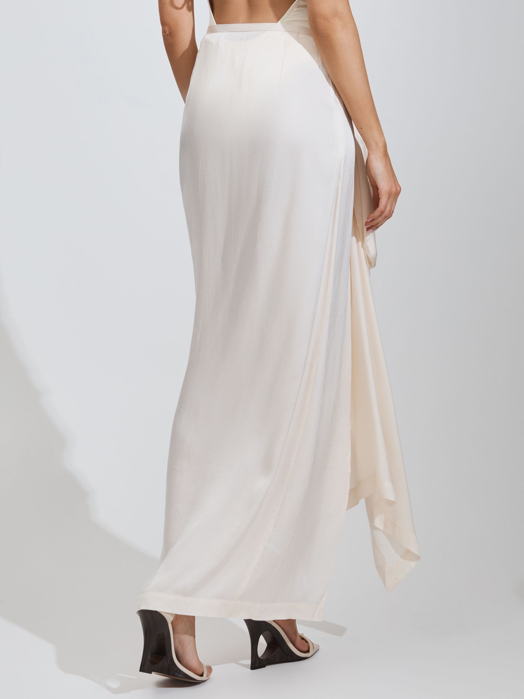 Bondi Born Draped Midi Skirt in Pearl - Image 4 of 4