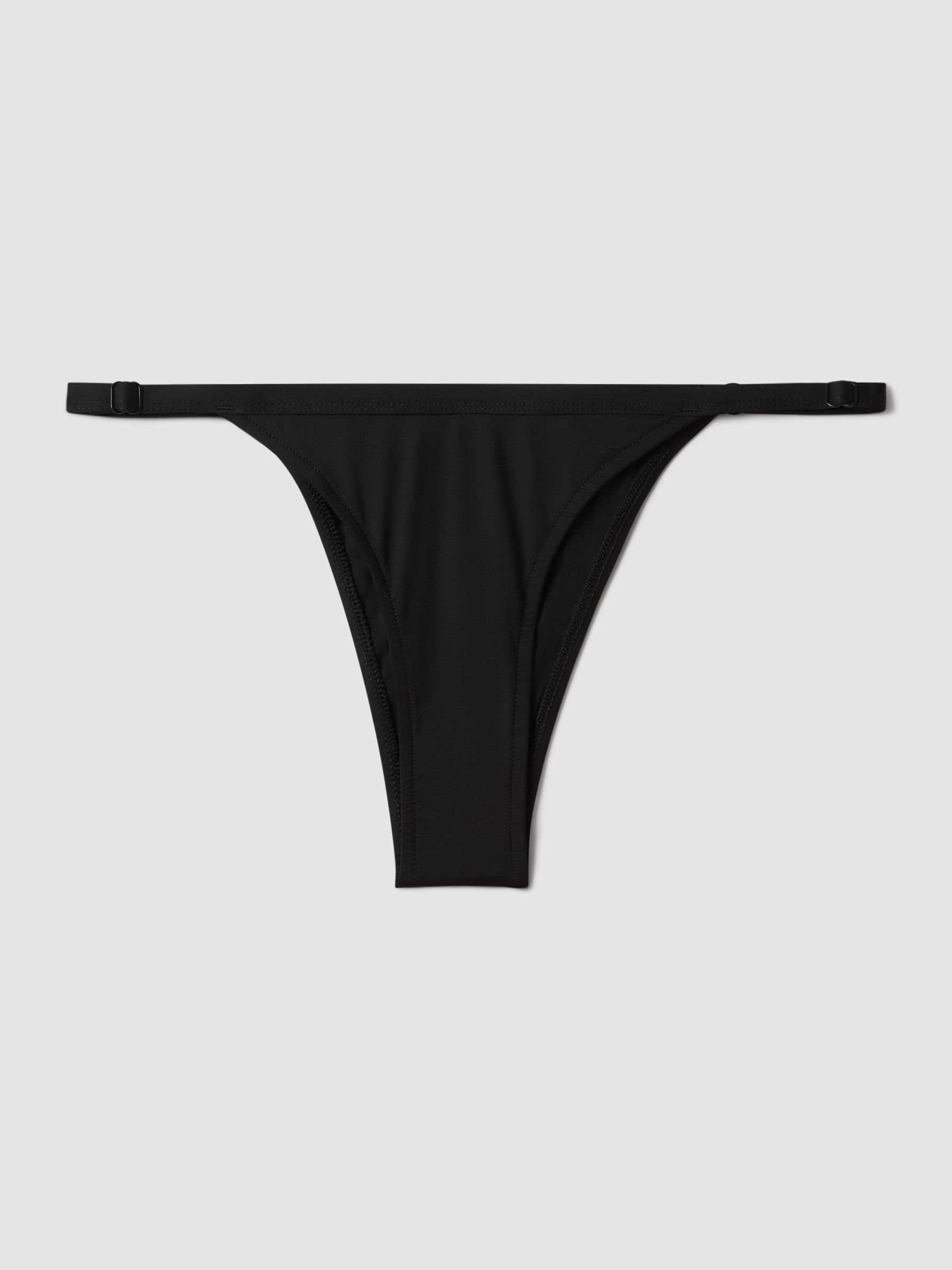 Bondi Born Adjustable Bikini Bottoms in Black - Image 2 of 4