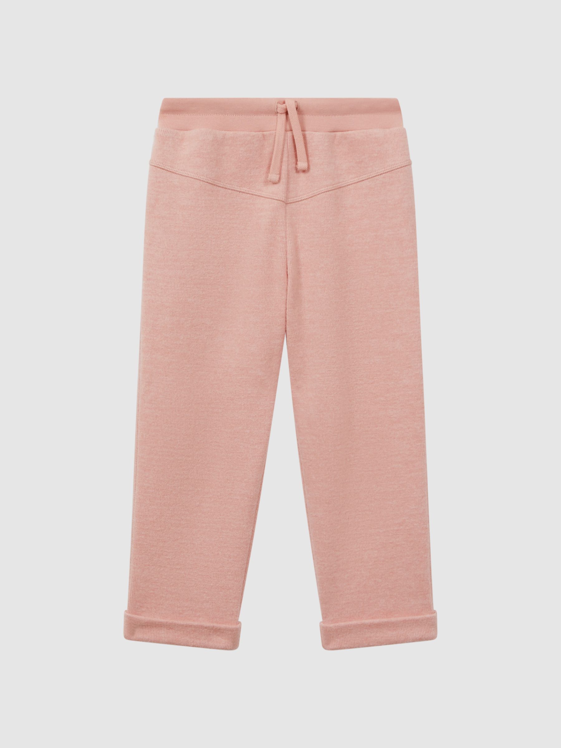 4-9 yrs Cotton Blend Drawstring Joggers in Apricot - Image 1 of 5